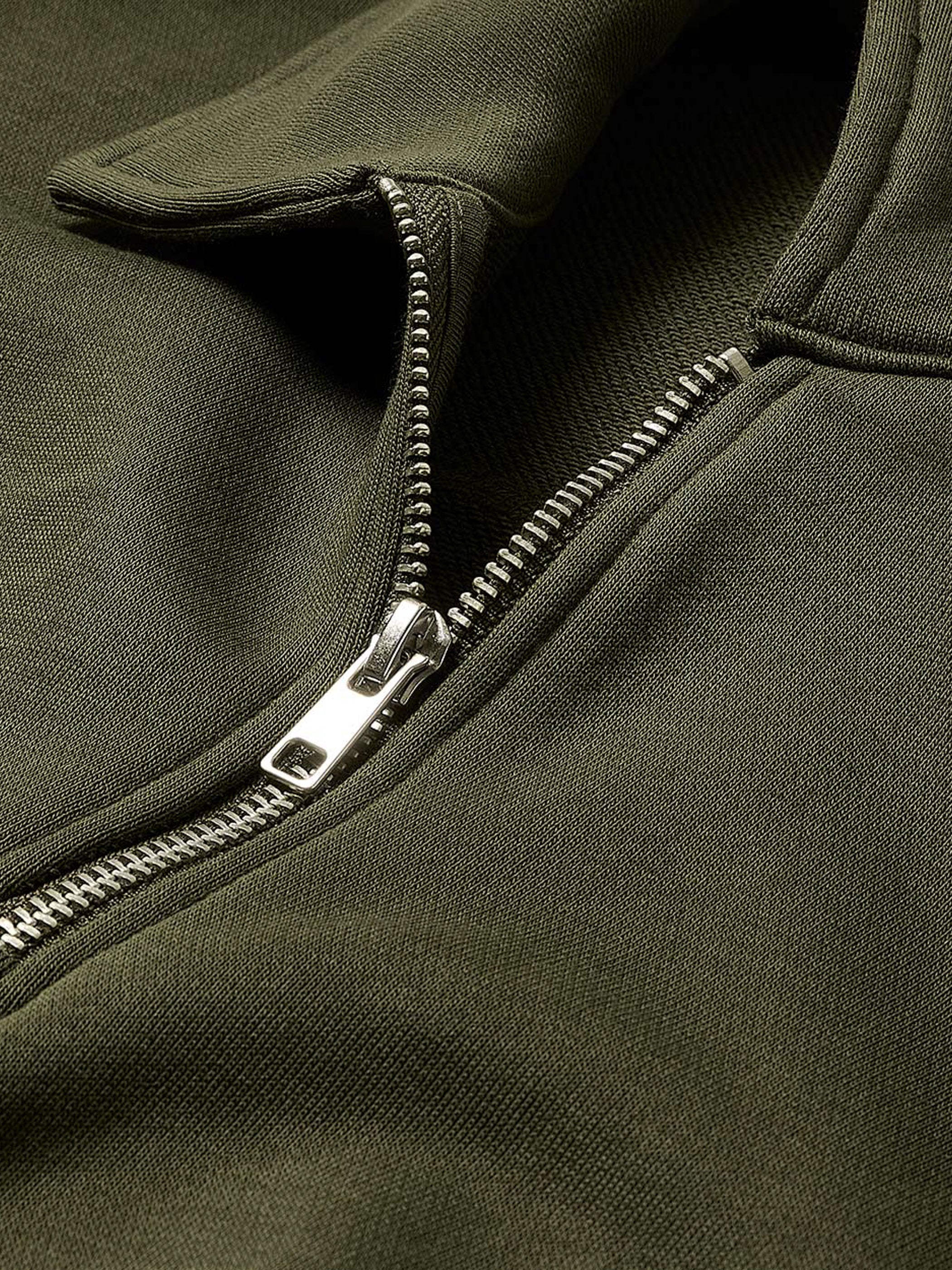 Long-Sleeve Quarter-Zip Polo Sweater rw&co Limited Time Discount