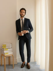Slim Fit Navy Wool Suit Pant rw&co Special Promo Price