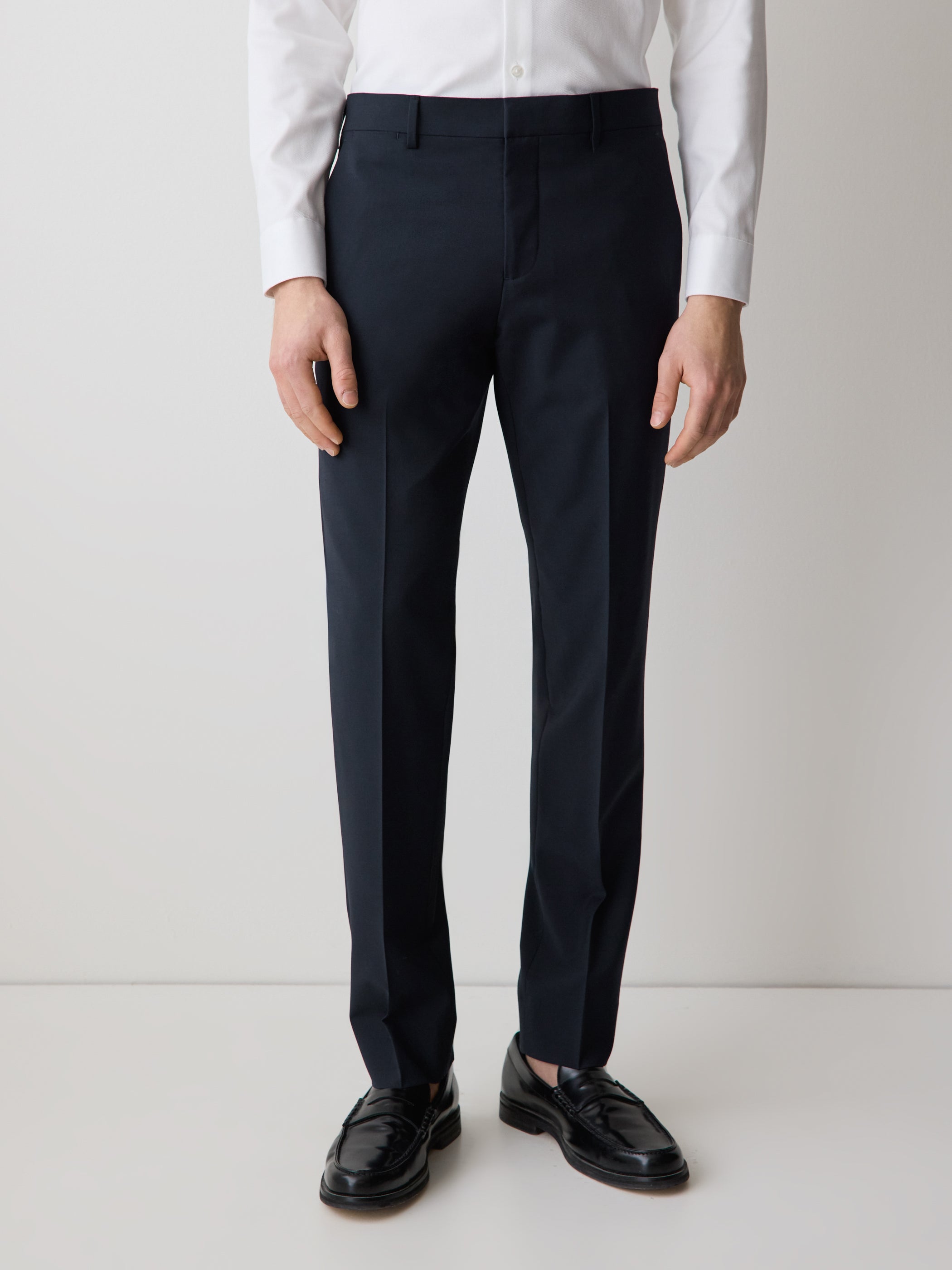 Slim Fit Navy Wool Suit Pant rw&co Special Promo Price