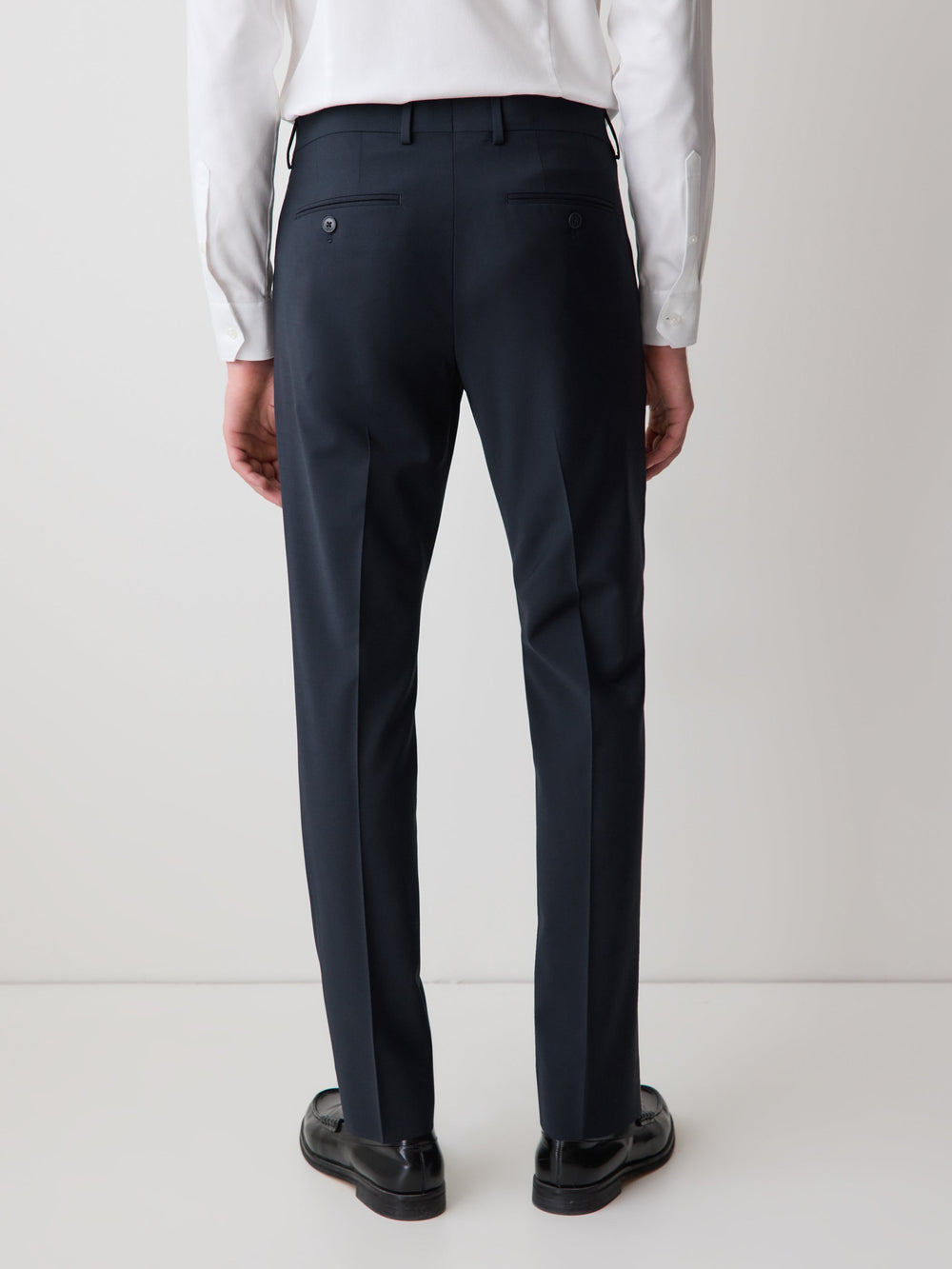 Slim Fit Navy Wool Suit Pant rw&co Special Promo Price