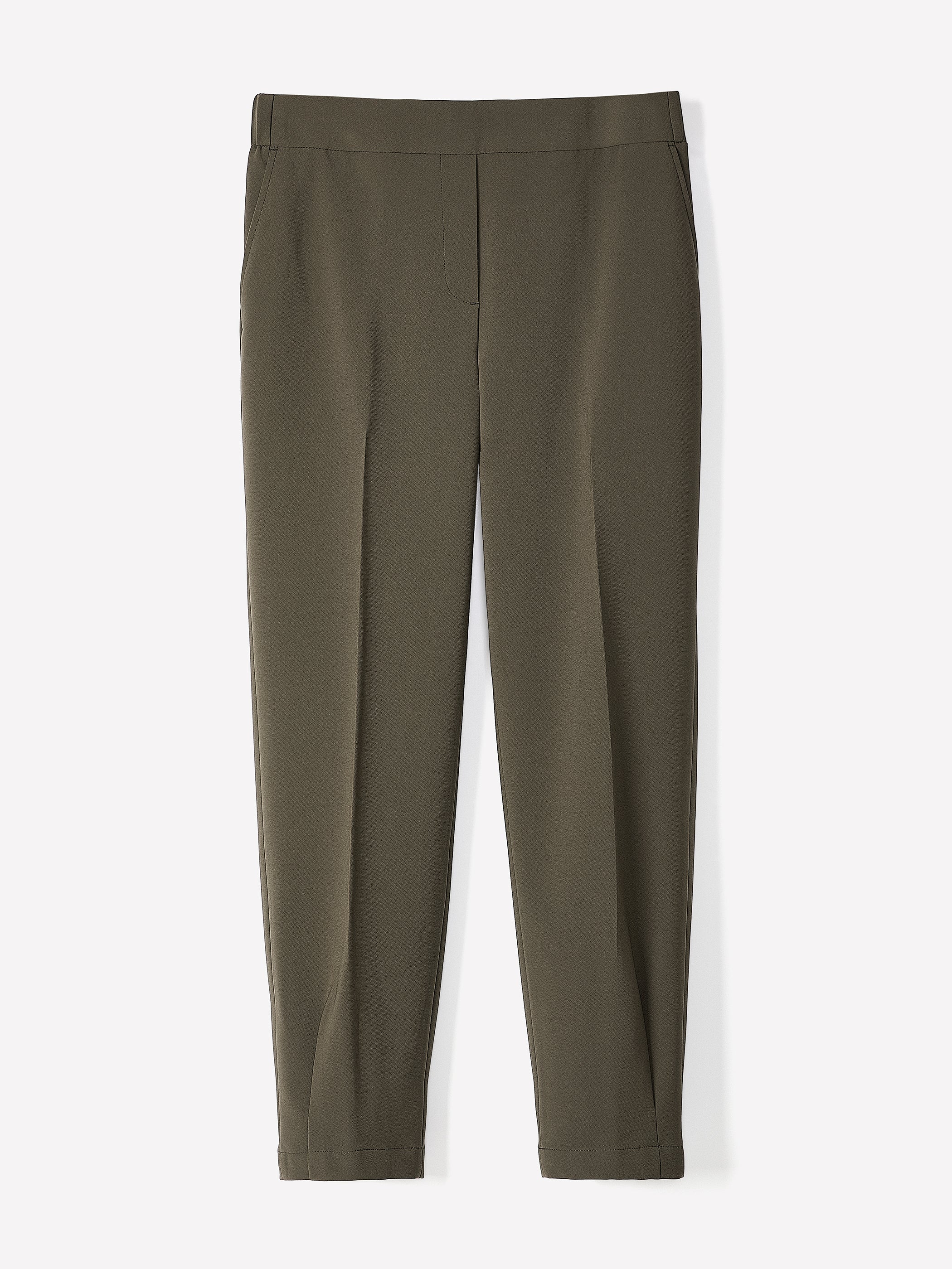 Mid-Rise Tapered-Leg Flowy Jogger Pant rw&co Limited Time Discount