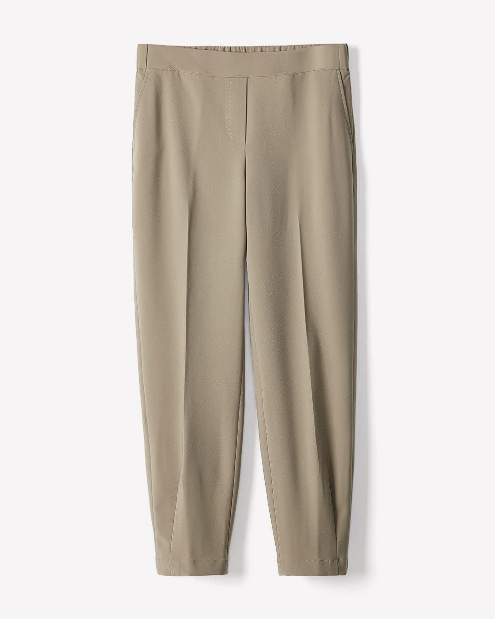 Mid-Rise Tapered-Leg Flowy Jogger Pant rw&co Limited Time Discount
