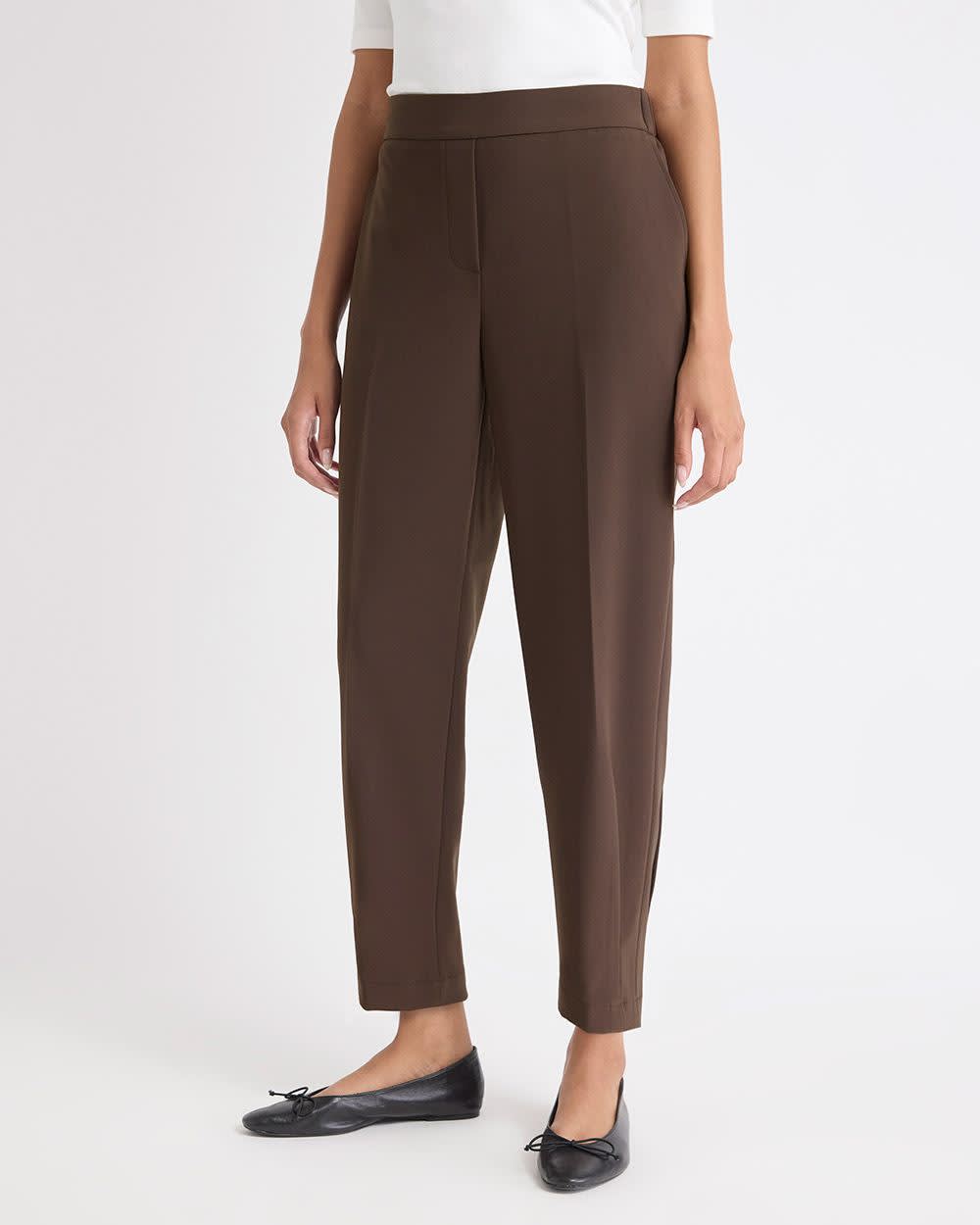 Mid-Rise Tapered-Leg Flowy Jogger Pant rw&co Limited Time Discount