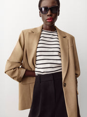 Oversized One-Button Blazer rw&co Great Value Deal