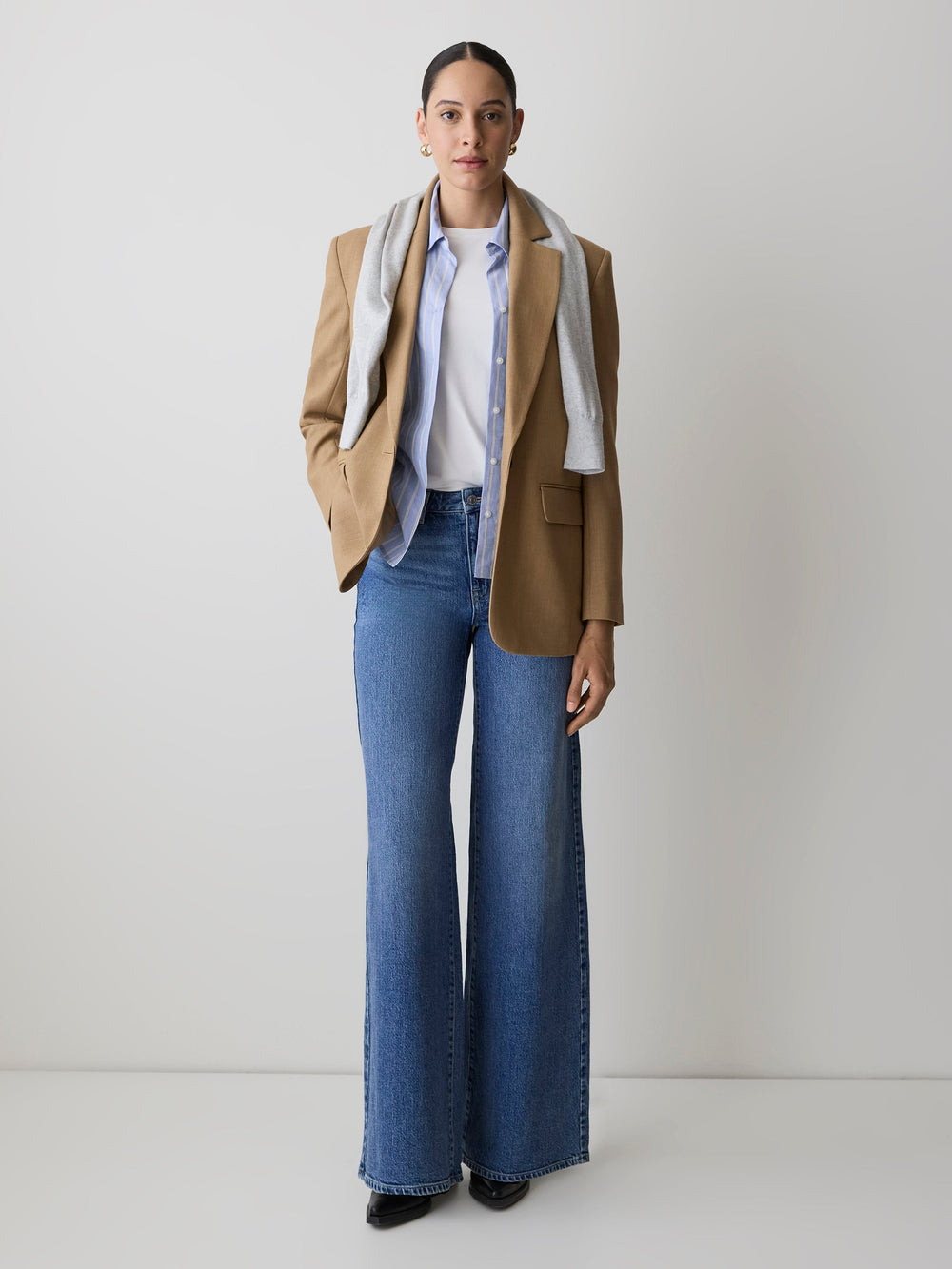 Oversized One-Button Blazer rw&co Great Value Deal