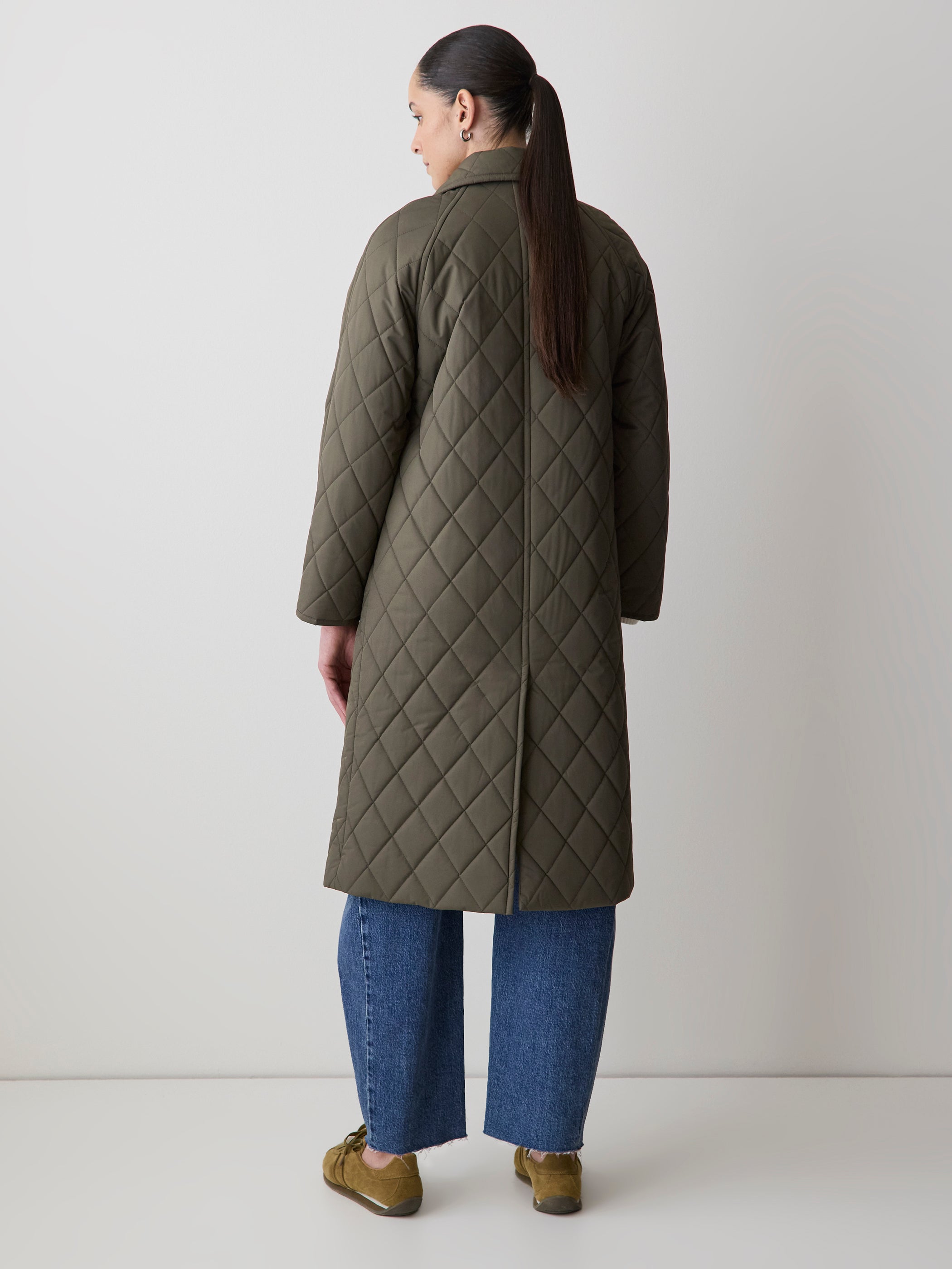 Quilted Trench Coat with Shirt Collar rw&co Special Promo Price