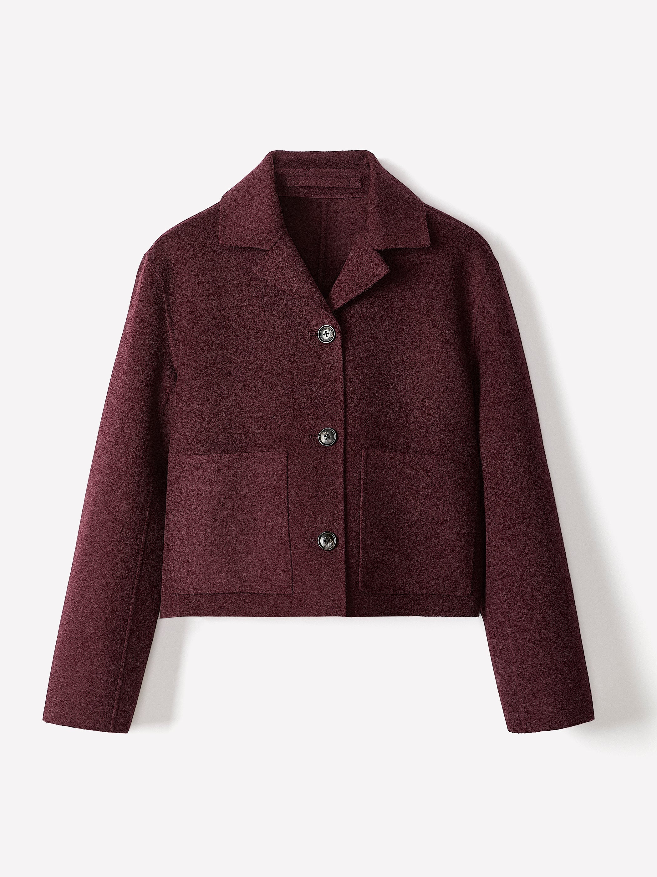 Double Face Wool-Blend Transitional Coat rw&co Great Value Deal