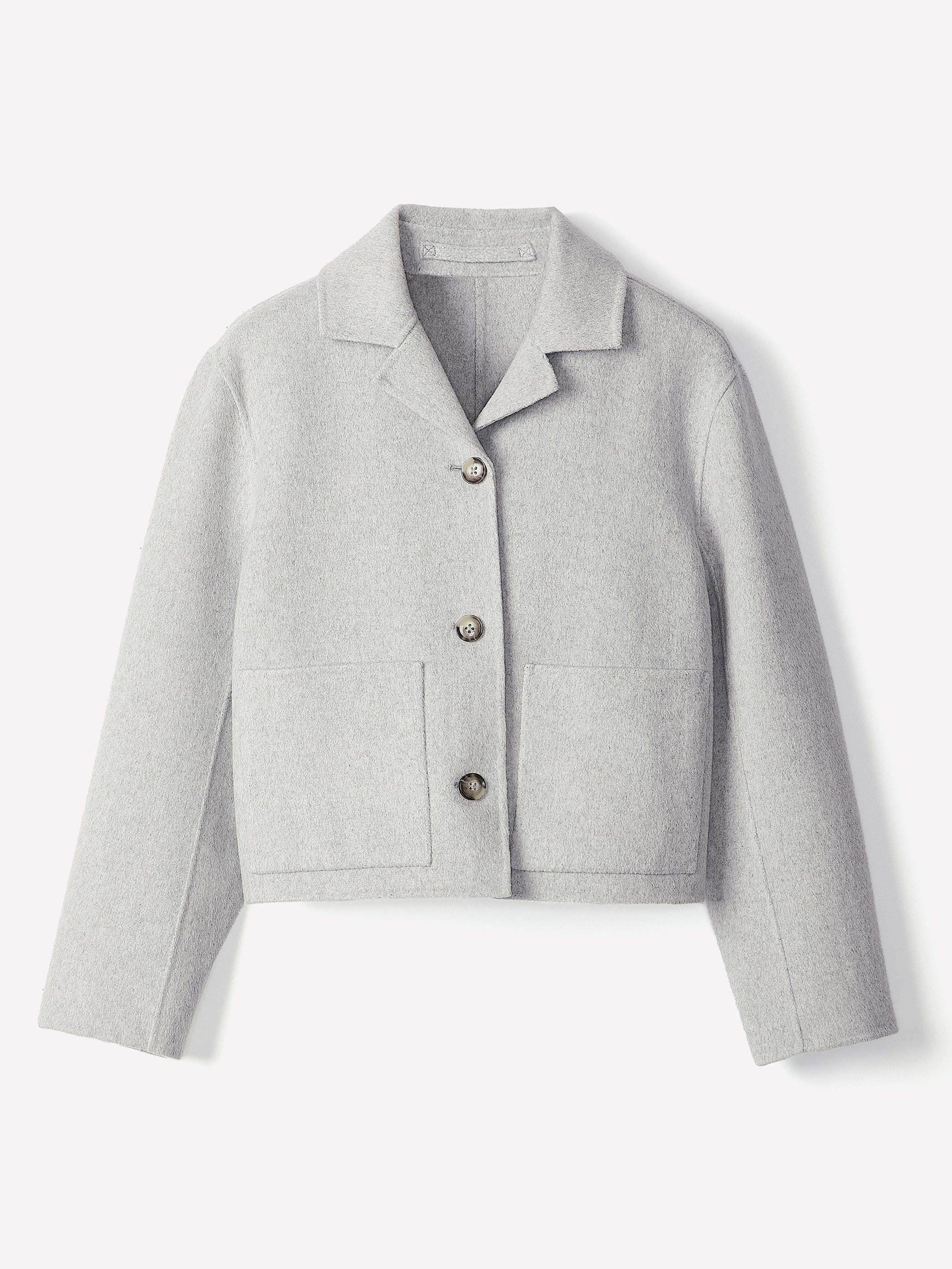 Double Face Wool-Blend Transitional Coat rw&co Great Value Deal