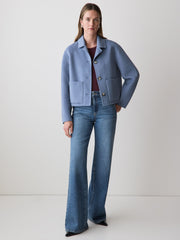 Double Face Wool-Blend Transitional Coat rw&co Great Value Deal