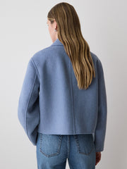 Double Face Wool-Blend Transitional Coat rw&co Great Value Deal