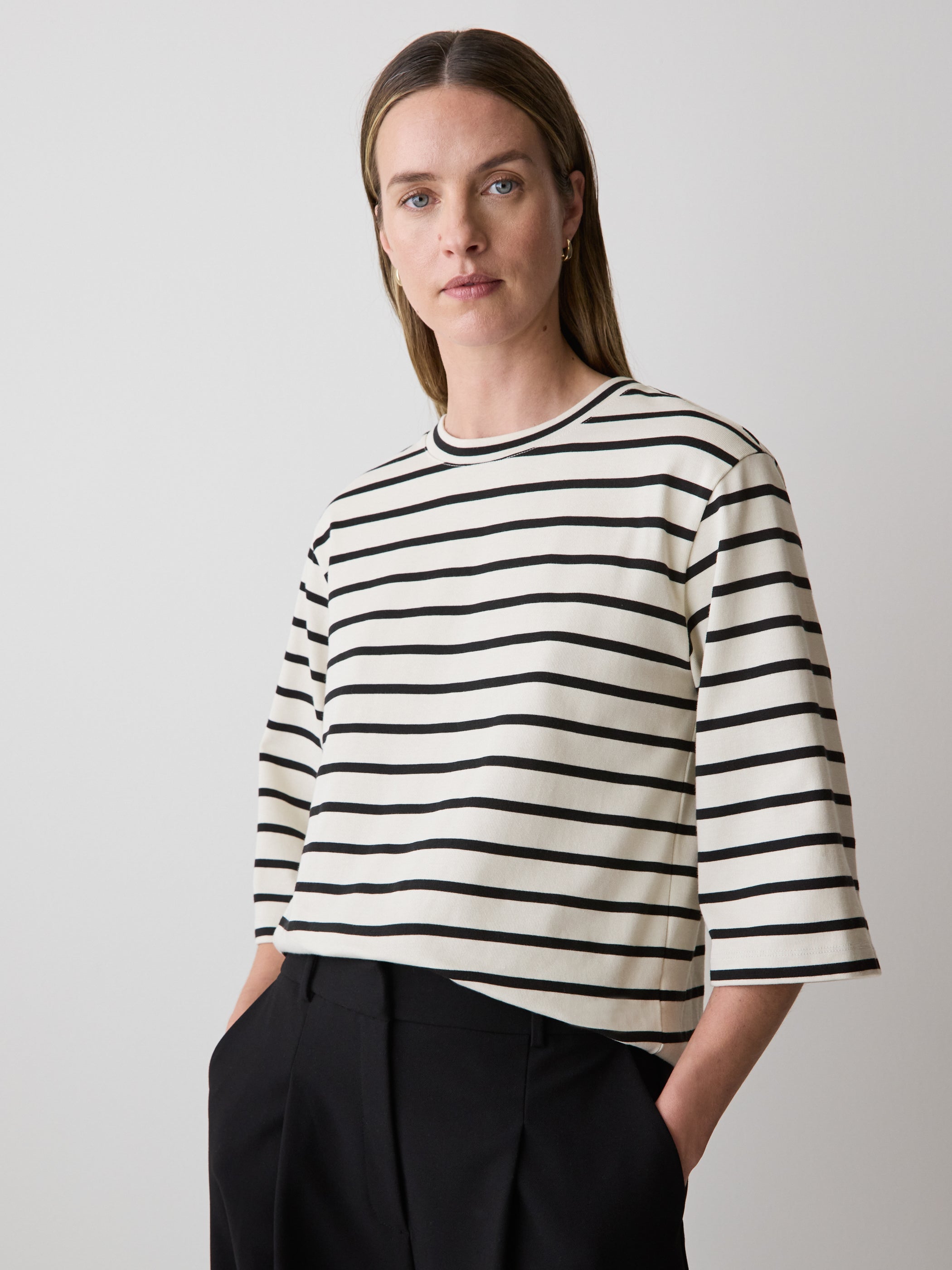 Loose Jersey Cotton Tee rw&co On Sale
