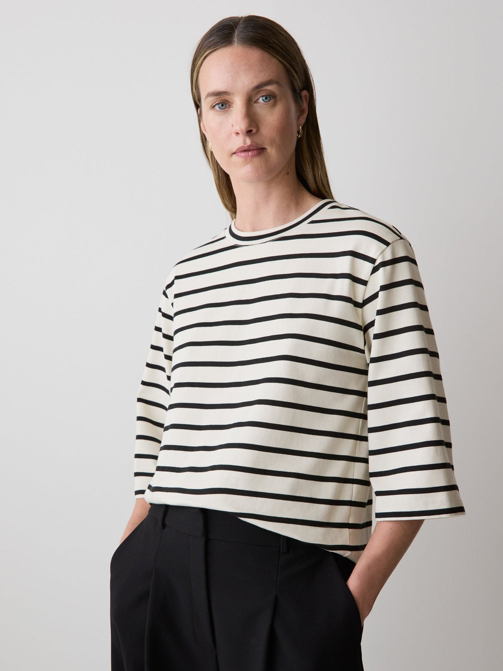 Loose Jersey Cotton Tee rw&co On Sale