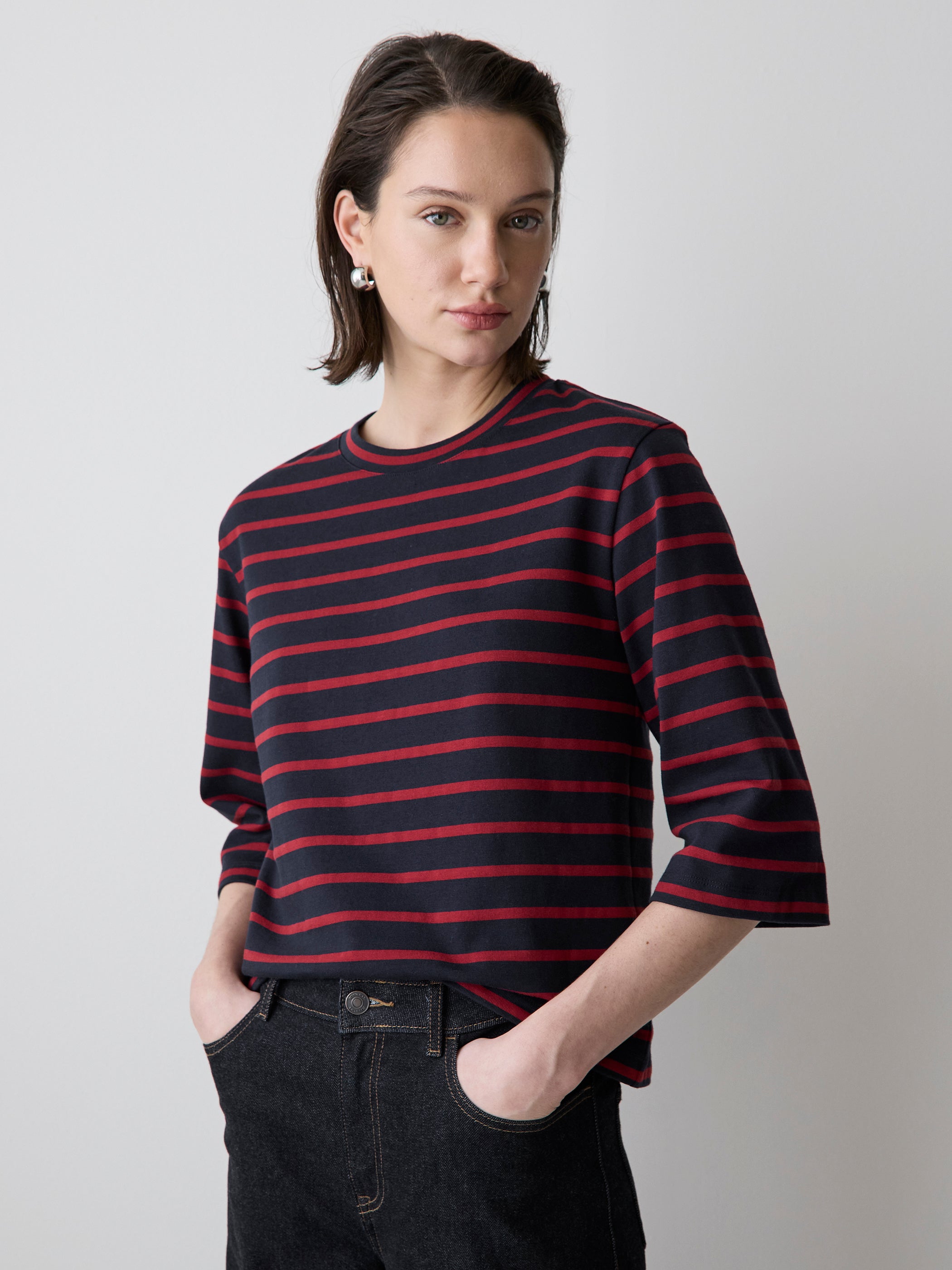 Loose Jersey Cotton Tee rw&co On Sale