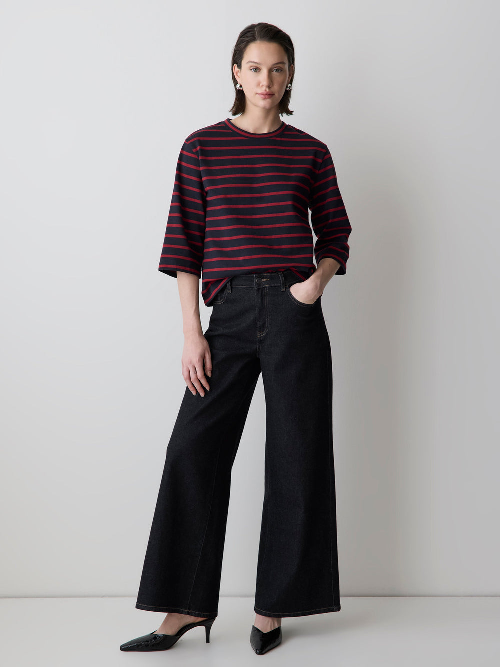 Loose Jersey Cotton Tee rw&co On Sale
