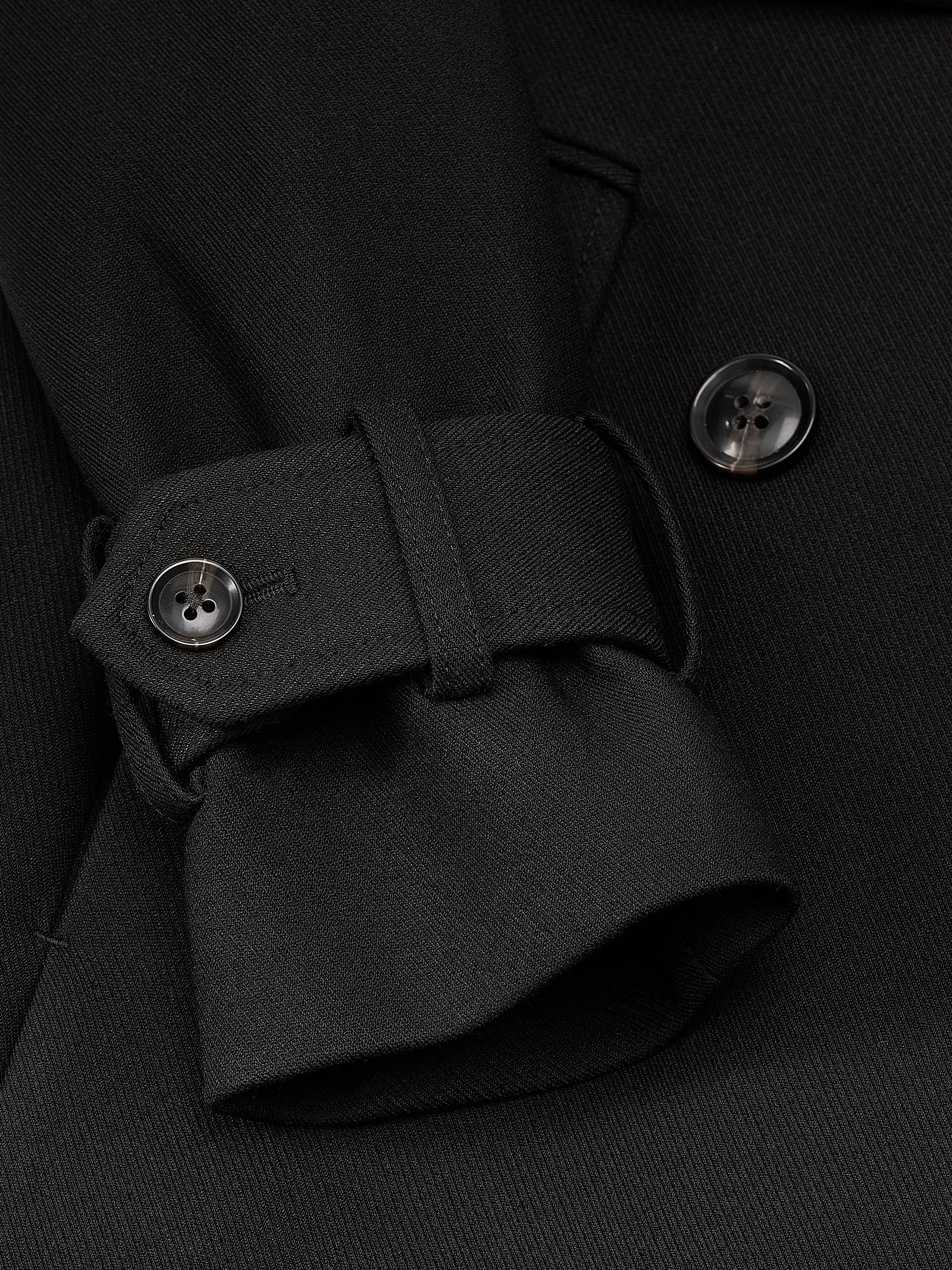 Double-Breasted Twill Trench Coat with Belt rw&co On Sale