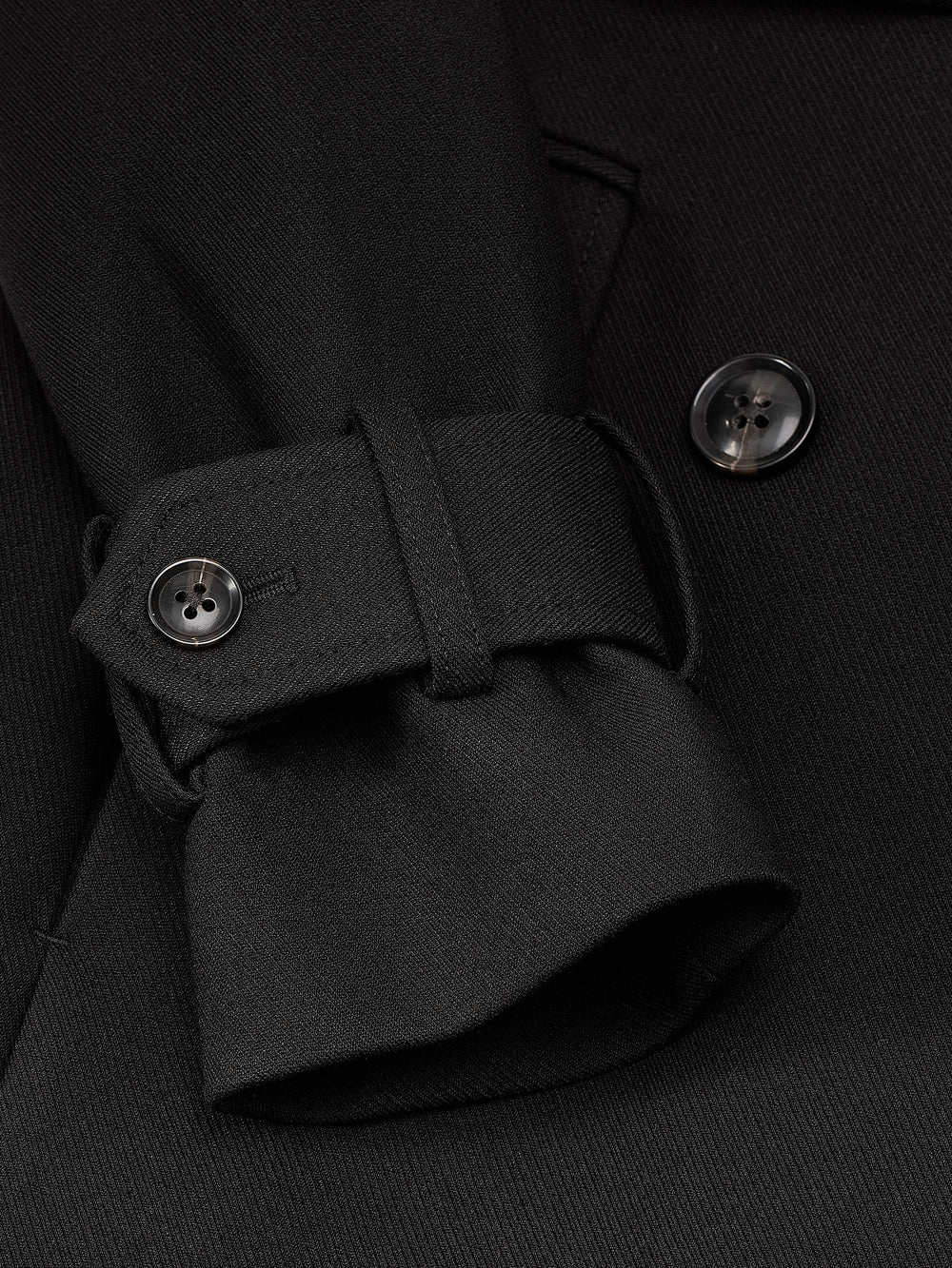 Double-Breasted Twill Trench Coat with Belt rw&co On Sale