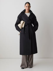 Double-Breasted Trench Coat with Belt rw&co Limited Time Discount