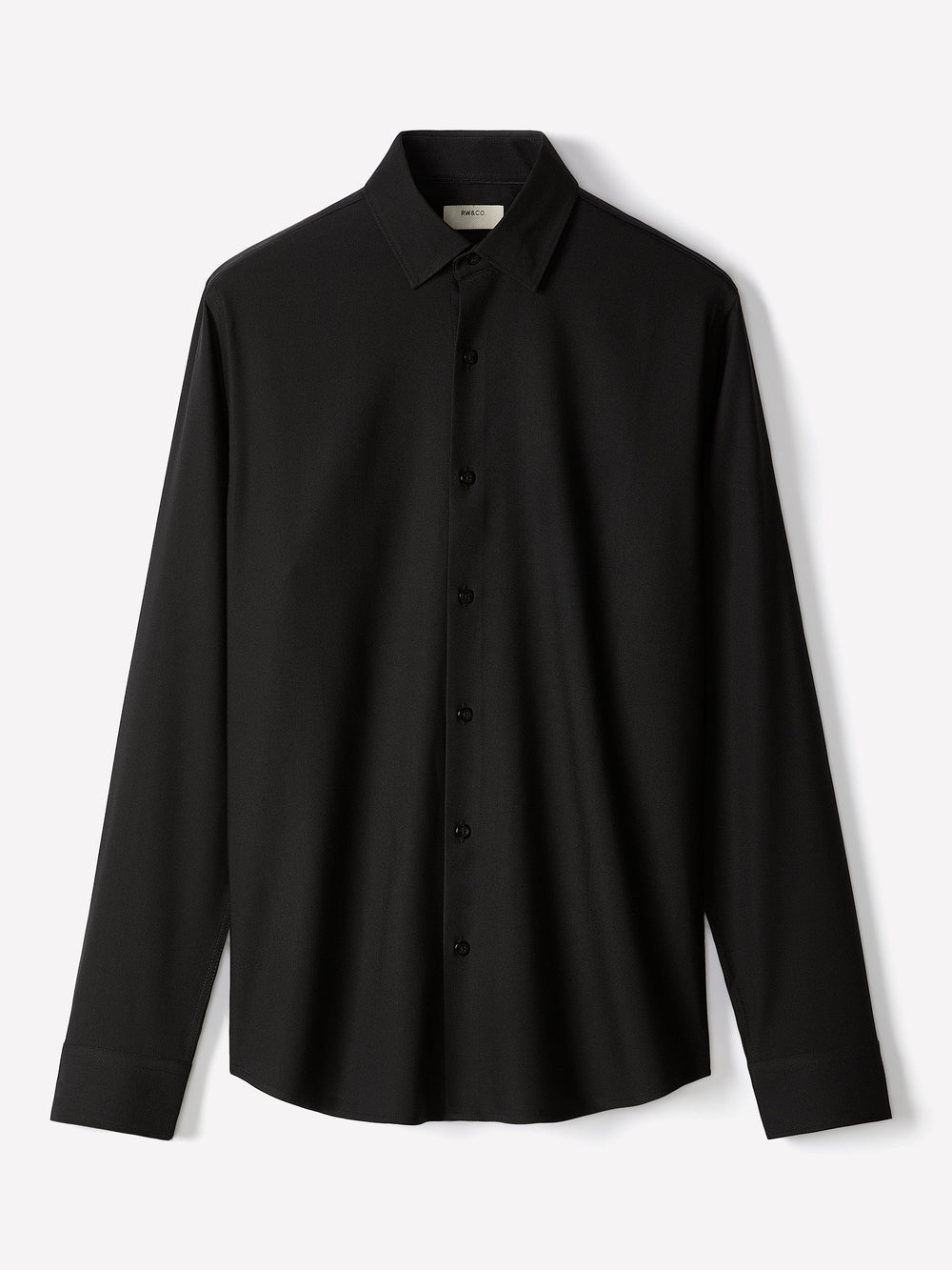 Slim Fit Knit-Like Dress Shirt rw&co On Sale