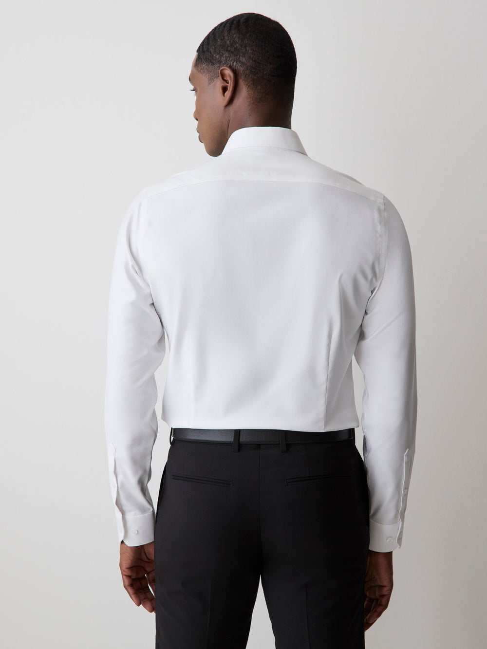 Slim Fit Knit-Like Dress Shirt rw&co On Sale