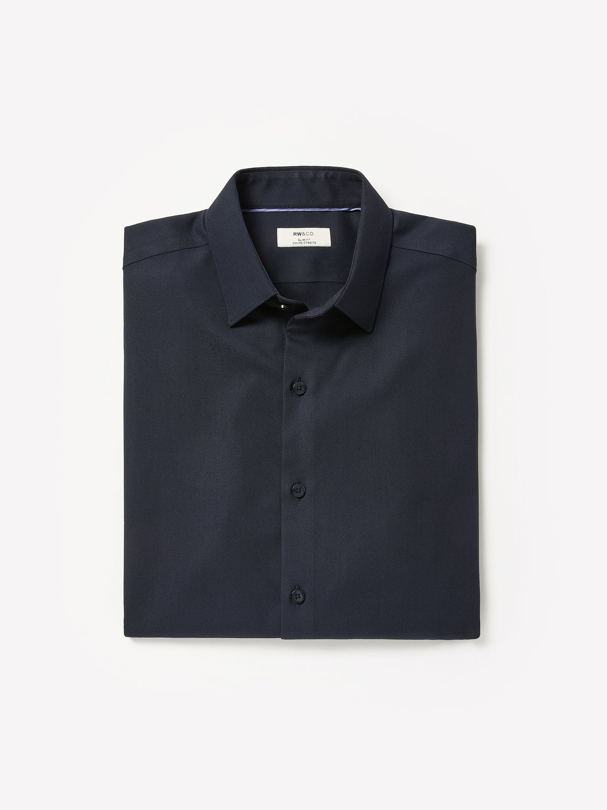 Slim Fit Knit-Like Dress Shirt rw&co Great Value Deal