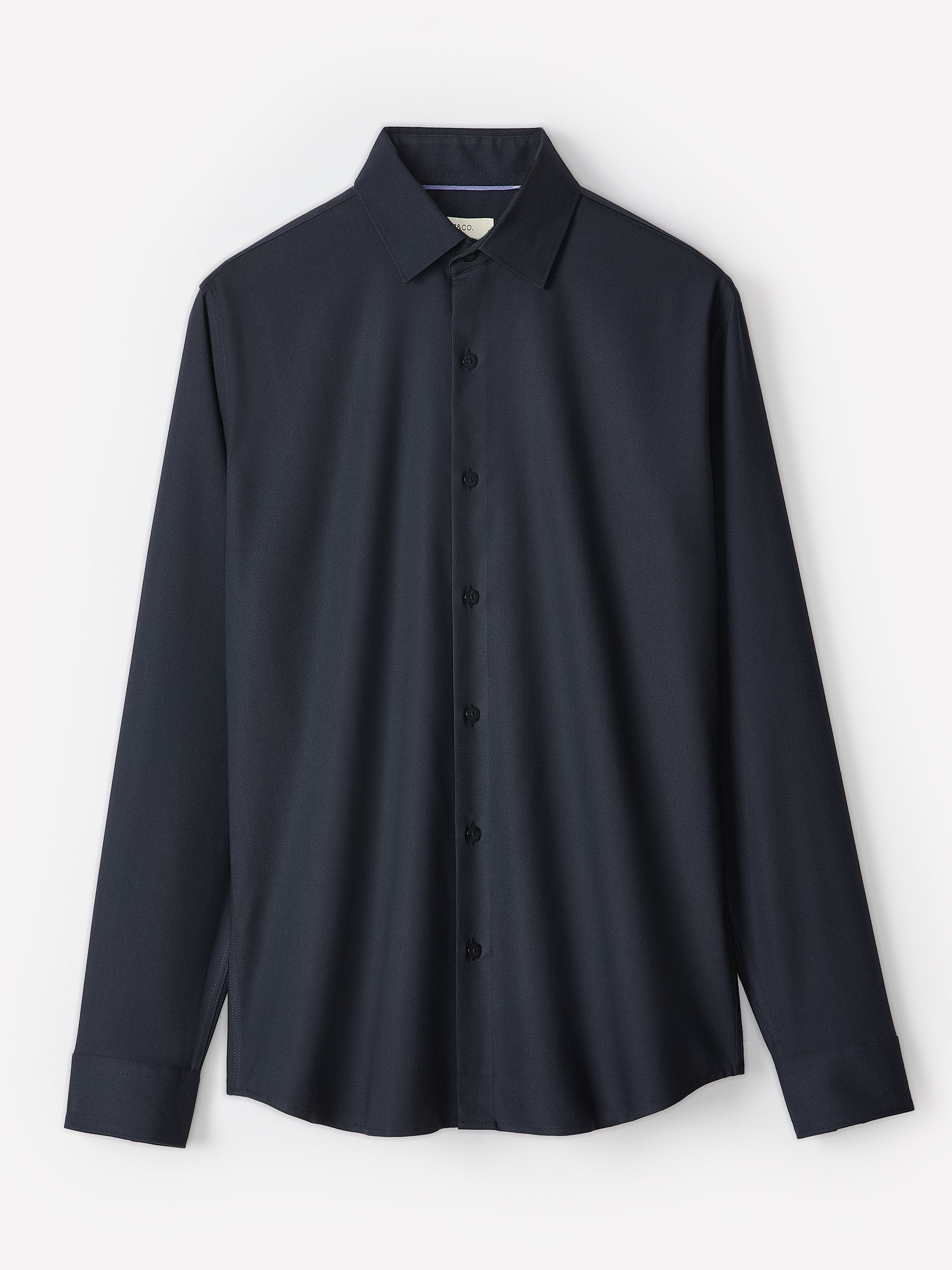 Slim Fit Knit-Like Dress Shirt rw&co Great Value Deal