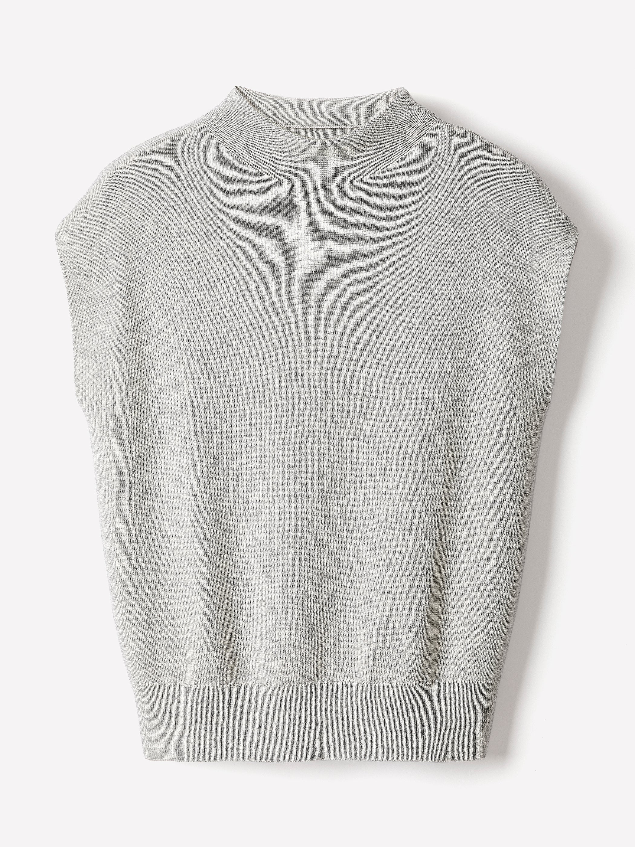 Extended-Sleeve Funnel-Neck Sweater rw&co Limited Time Discount