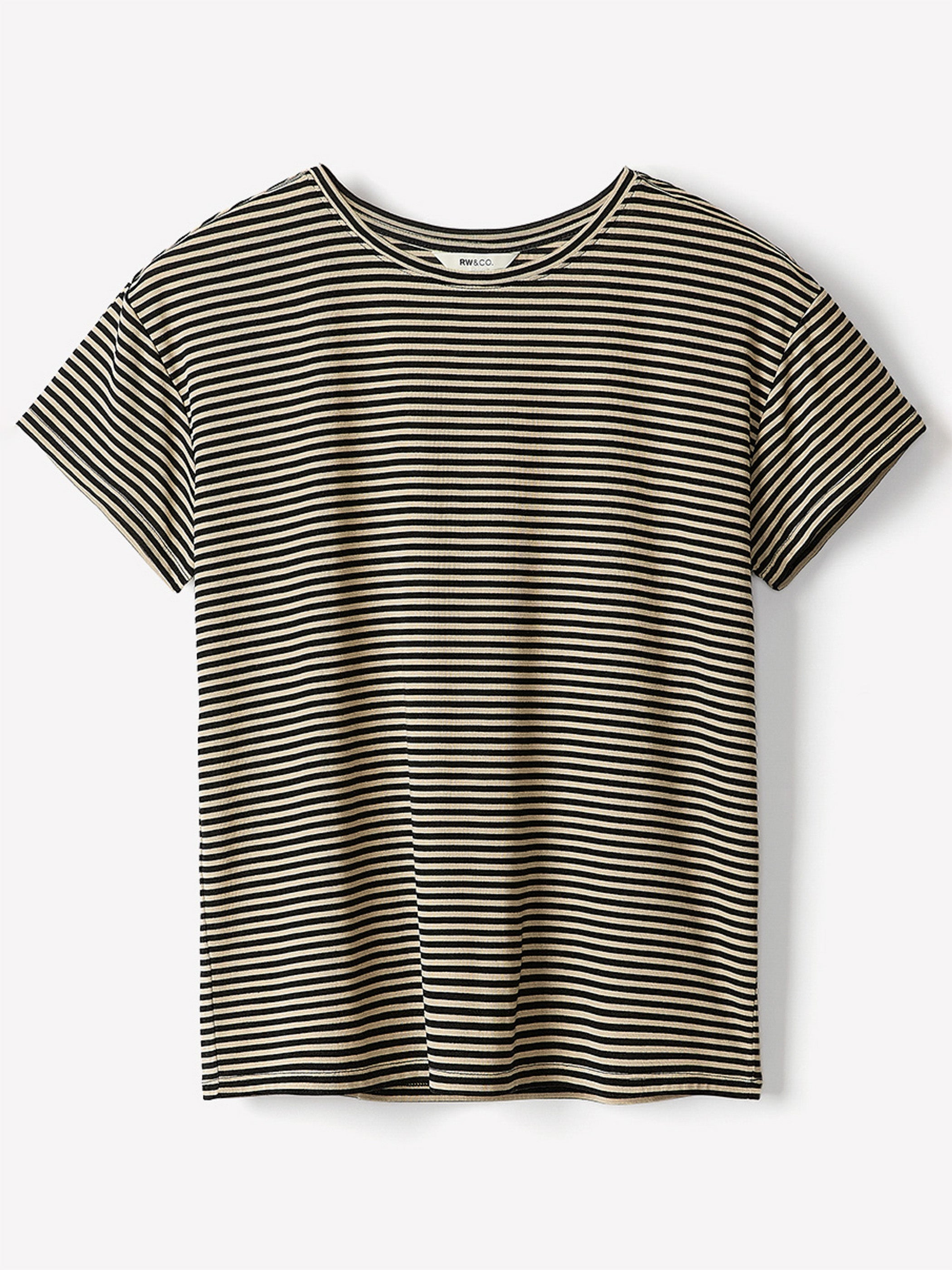 Short-Sleeve Crew-Neck Boxy Tee rw&co Special Promo Price