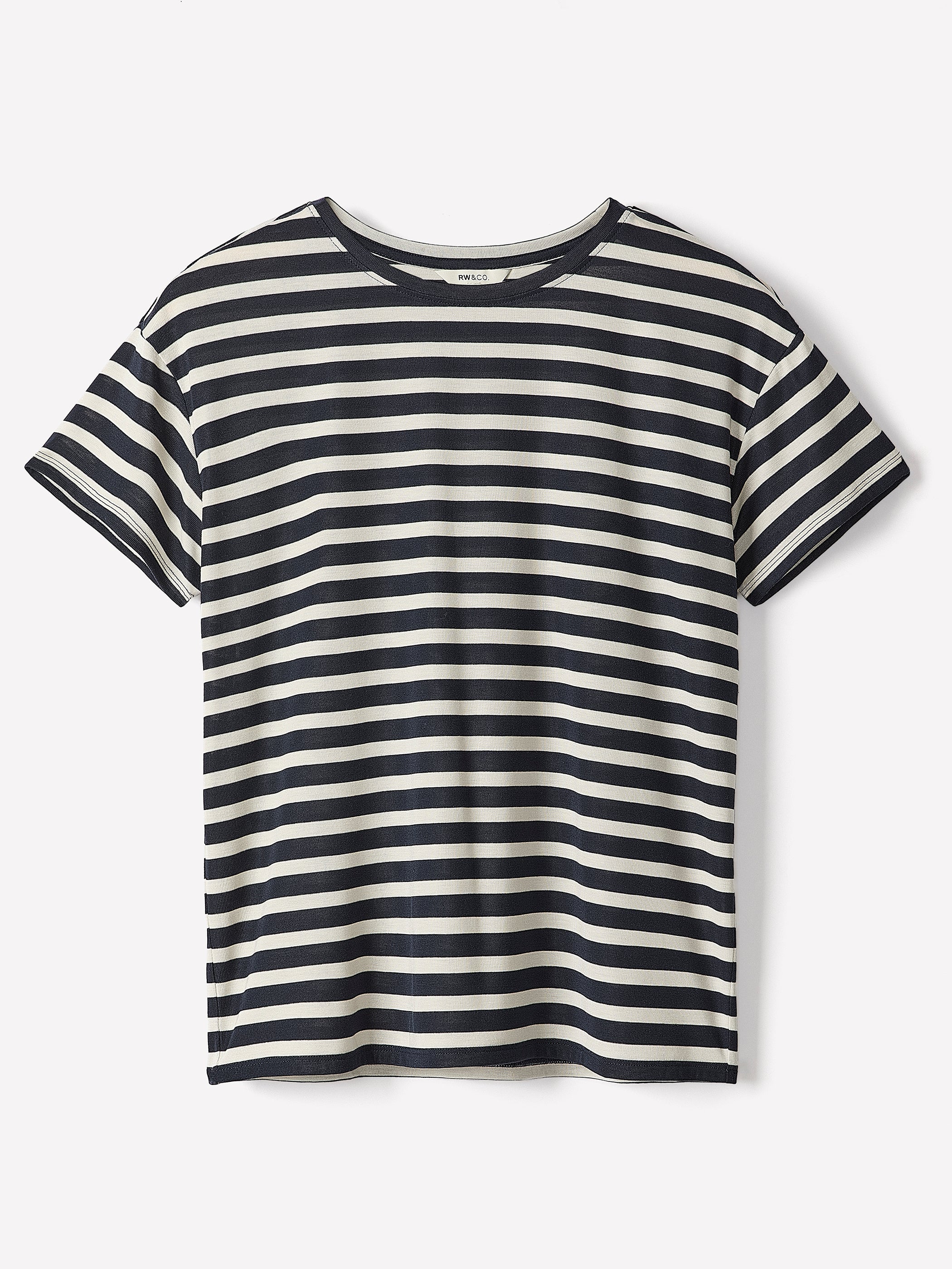 Short-Sleeve Crew-Neck Boxy Tee rw&co Special Promo Price