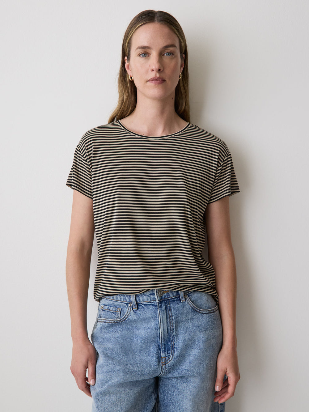 Short-Sleeve Crew-Neck Boxy Tee rw&co Special Promo Price