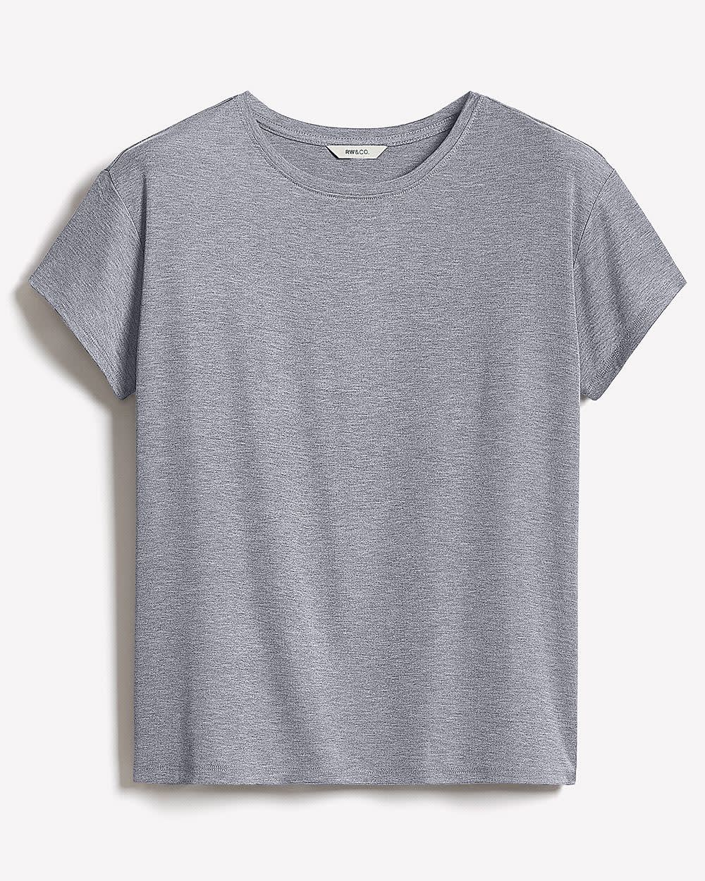 Silk-Blend Boxy Knit Top rw&co On Sale