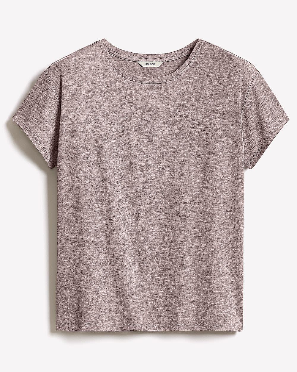 Silk-Blend Boxy Knit Top rw&co On Sale