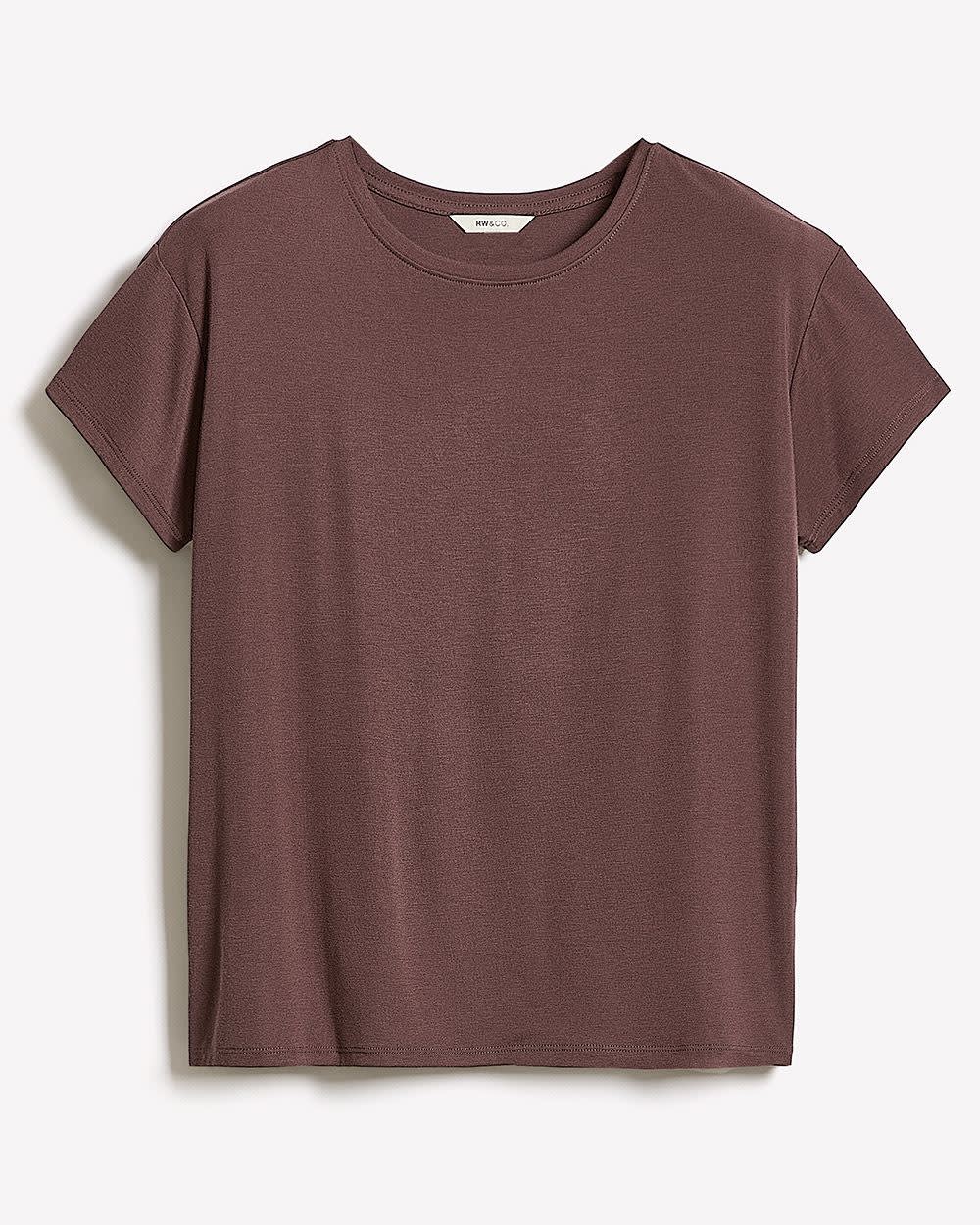 Silk-Blend Boxy Knit Top rw&co On Sale