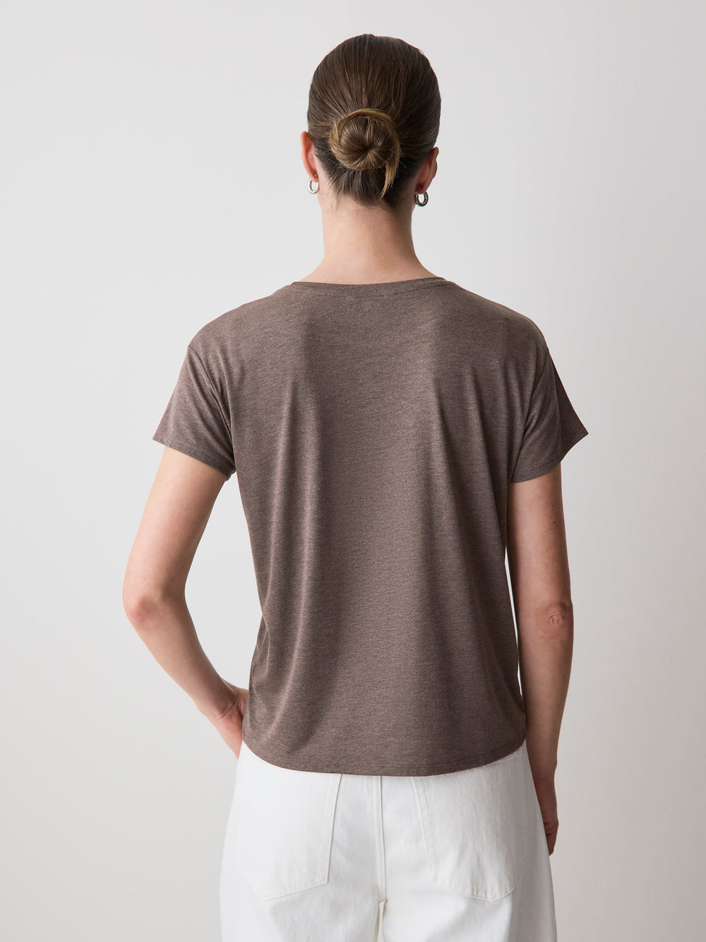 Silk-Blend Boxy Knit Top rw&co On Sale