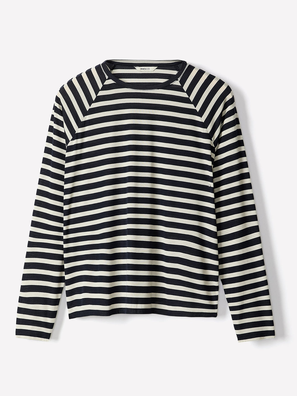 Long-Sleeve Crew-Neck Loose Tee rw&co Exclusive Sale Price