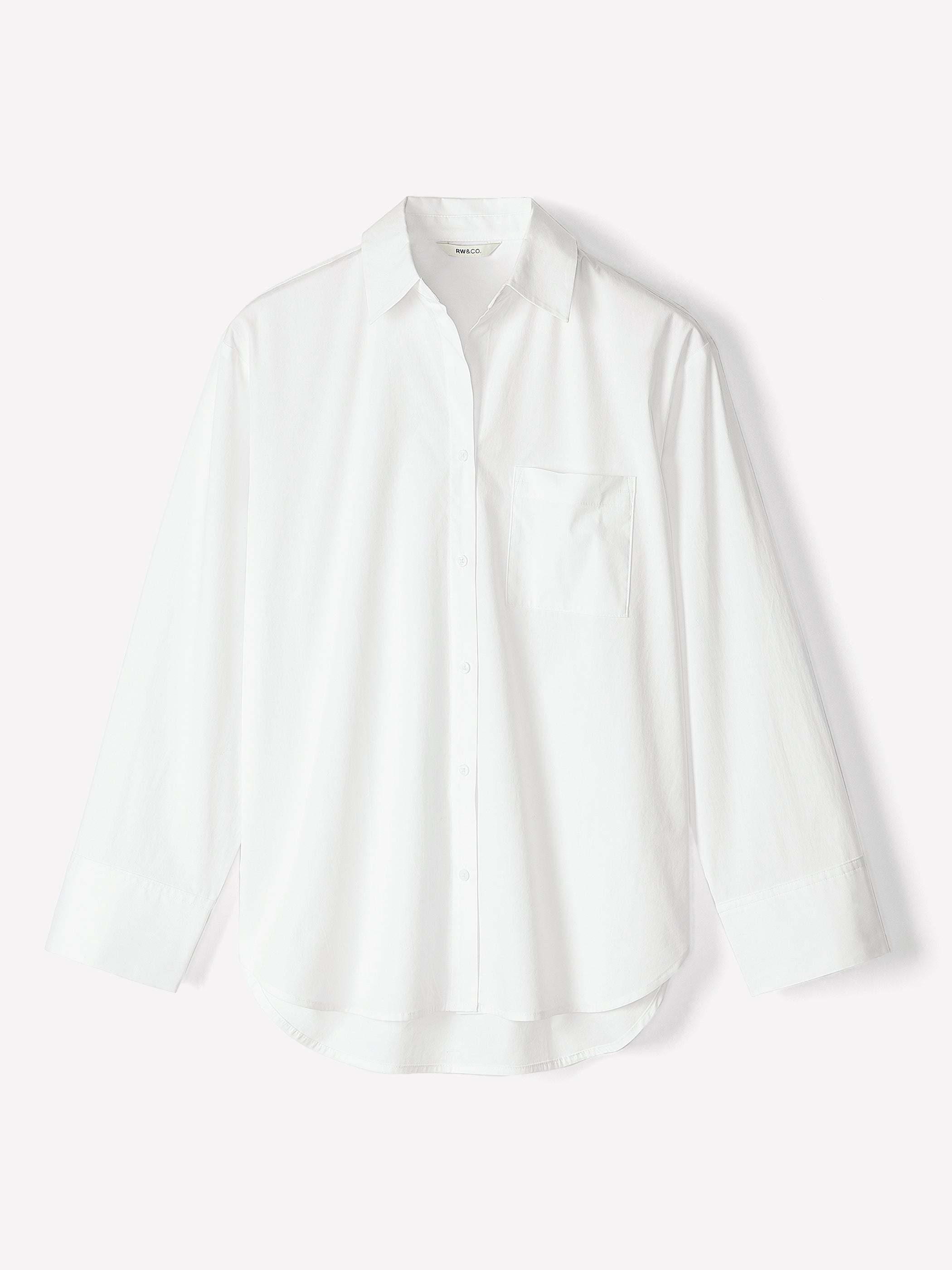 Long-Sleeve Poplin Shirt rw&co Special Promo Price