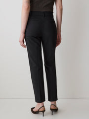 Limitless Straight-Leg Mid-Rise Black Ankle Pant rw&co Great Value Deal