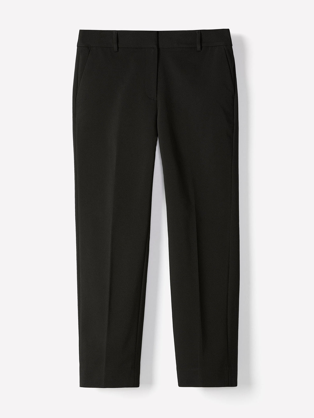 Limitless Straight-Leg Mid-Rise Black Ankle Pant rw&co Great Value Deal