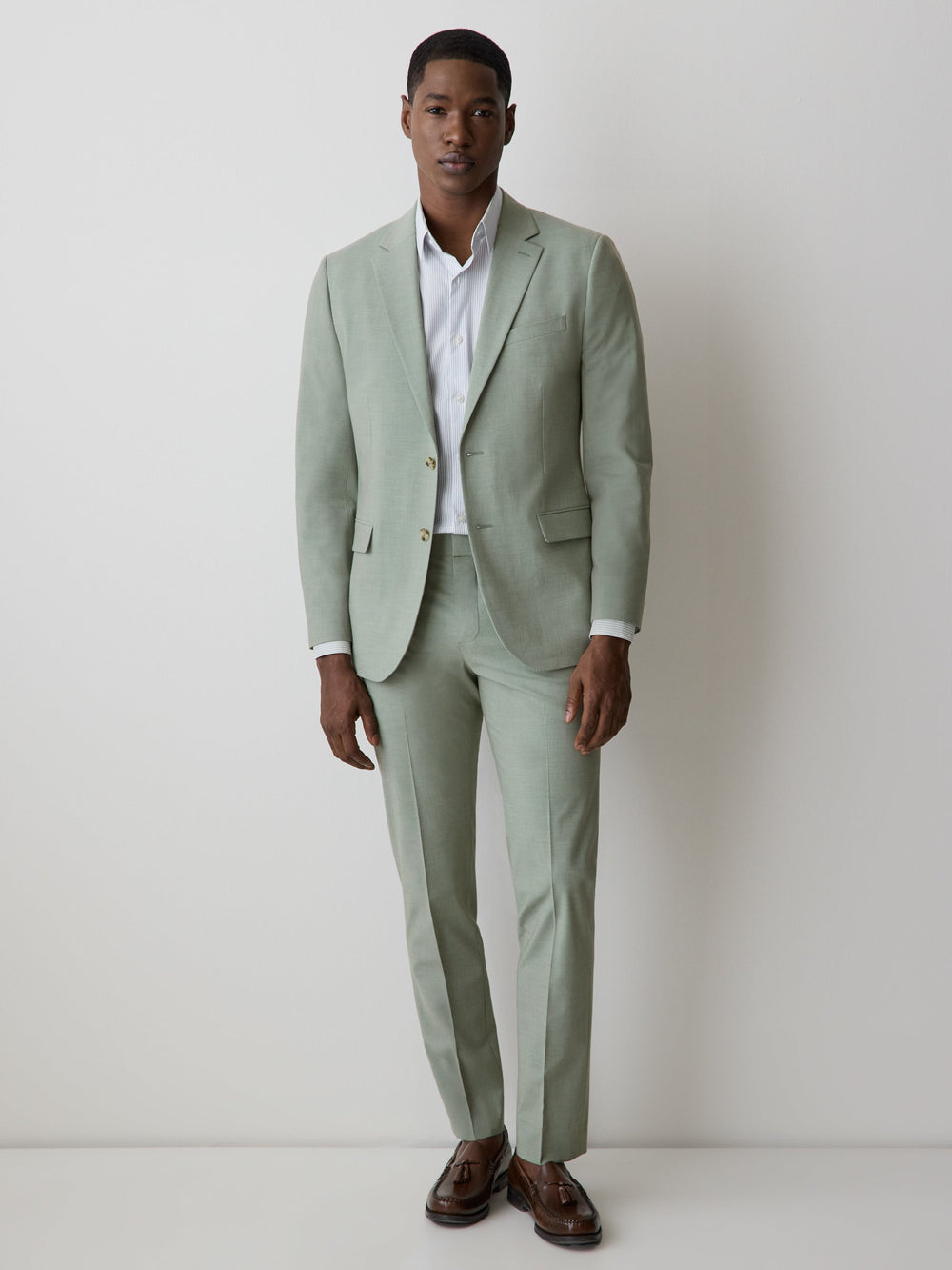 Slim Fit Mint Suit Blazer rw&co Limited Time Discount
