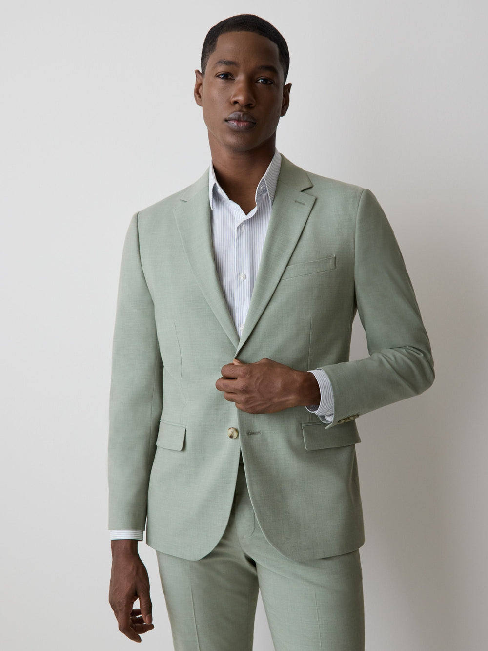 Slim Fit Mint Suit Blazer rw&co Limited Time Discount