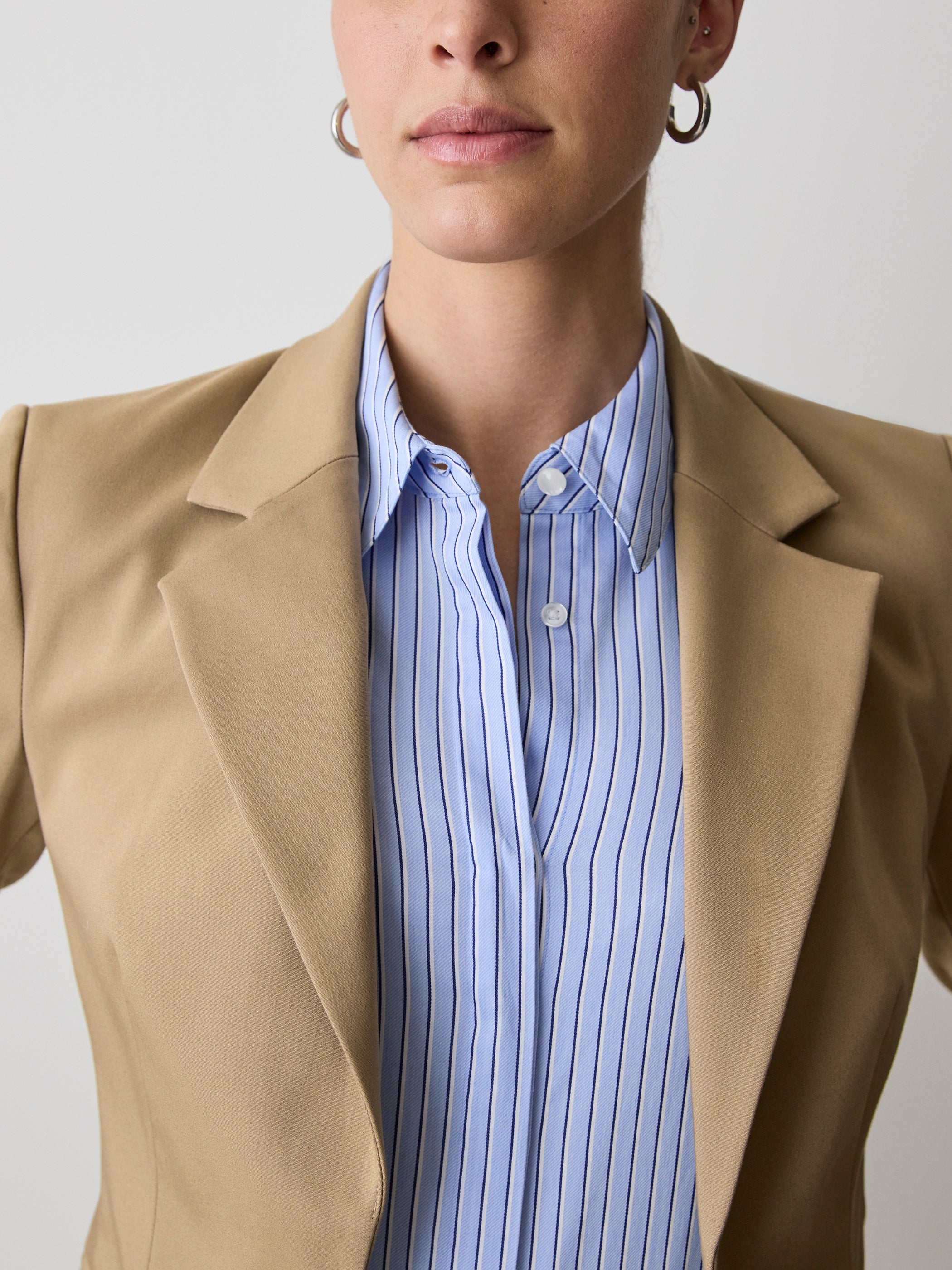Limitless One-Button Fitted Blazer rw&co Limited Time Discount