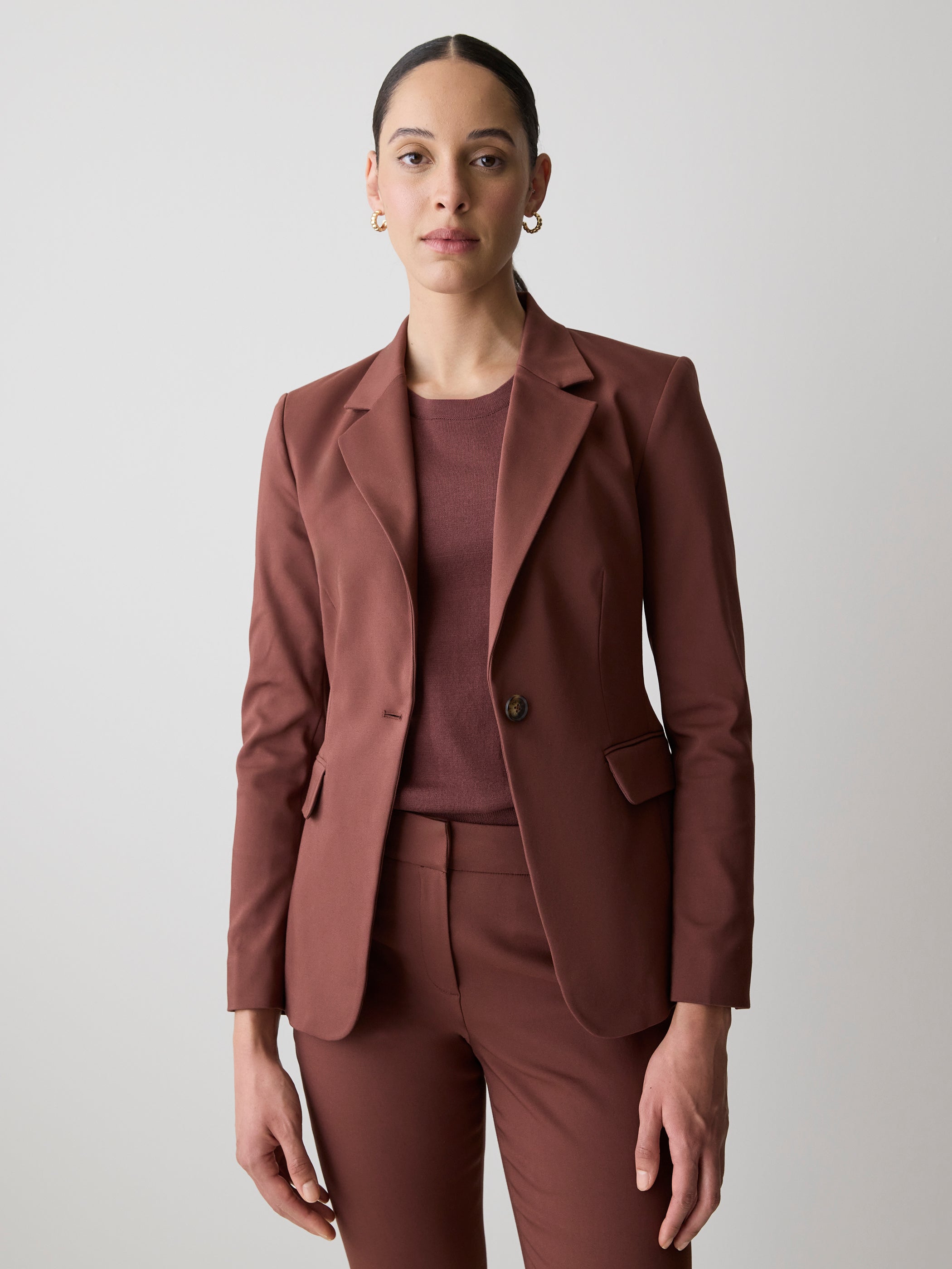 Limitless One-Button Fitted Blazer rw&co Limited Time Discount