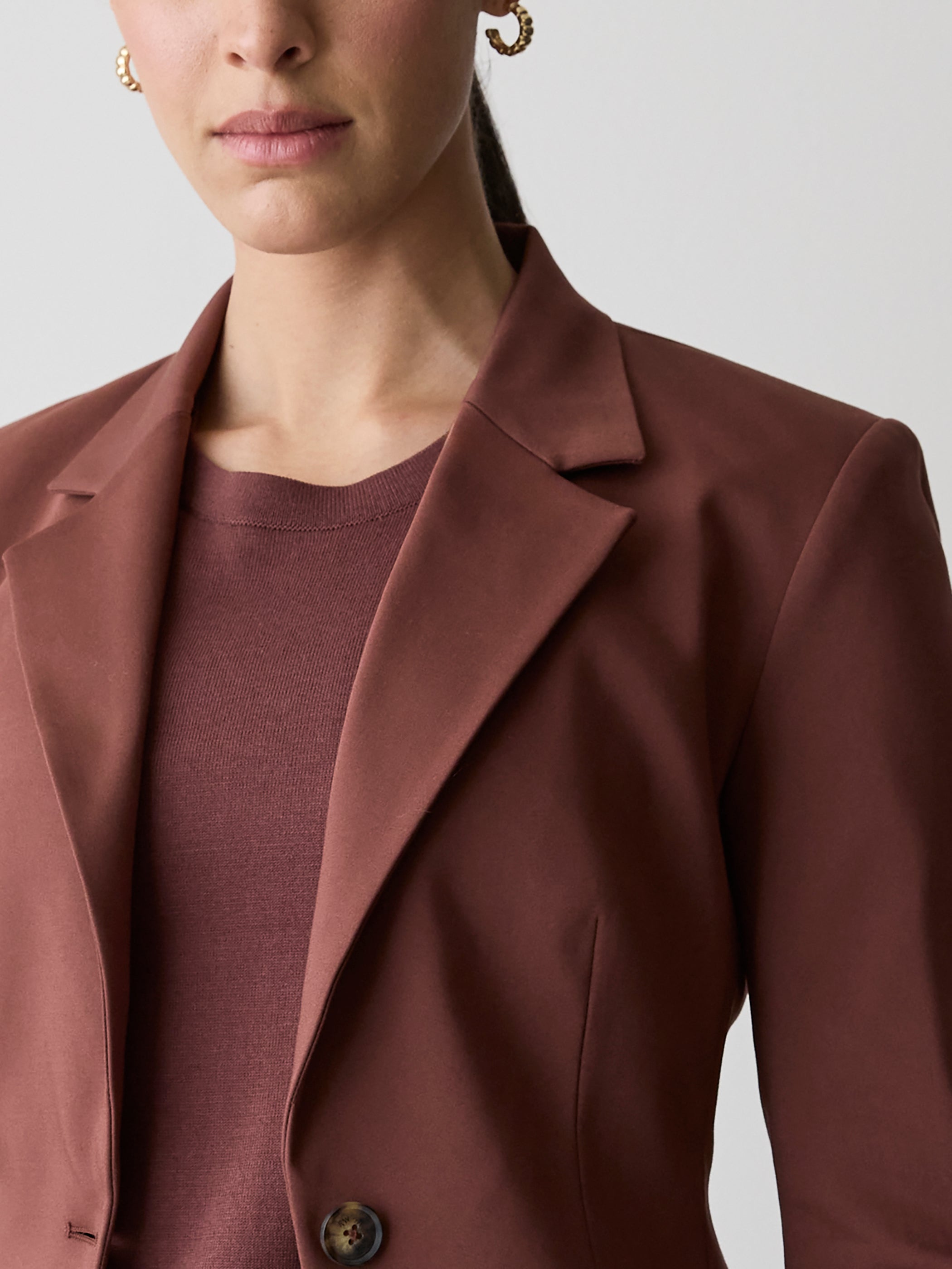 Limitless One-Button Fitted Blazer rw&co Limited Time Discount