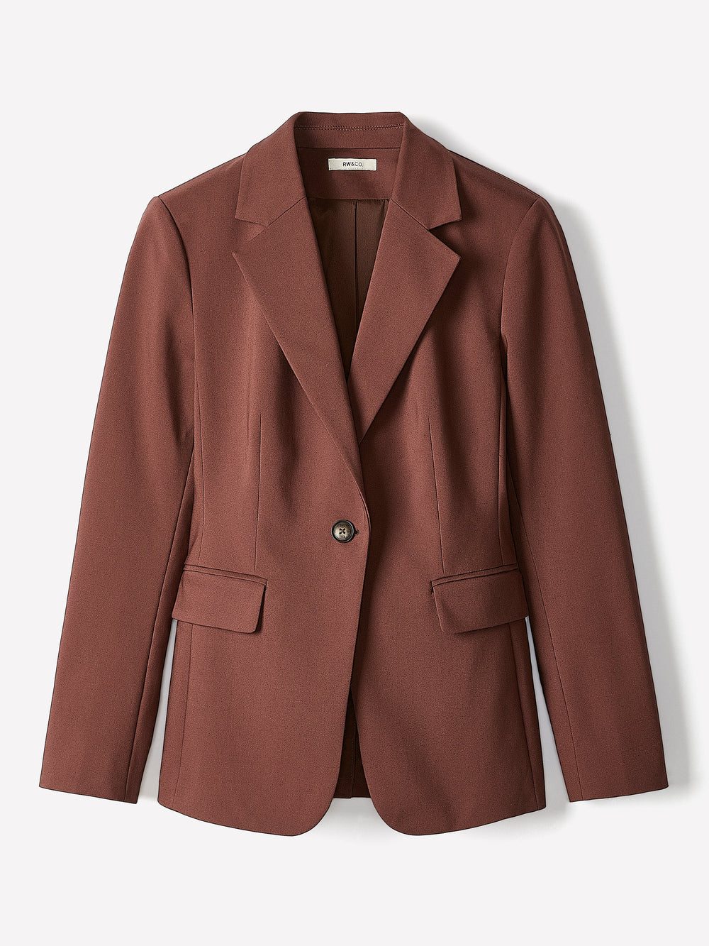 Limitless One-Button Fitted Blazer rw&co Limited Time Discount