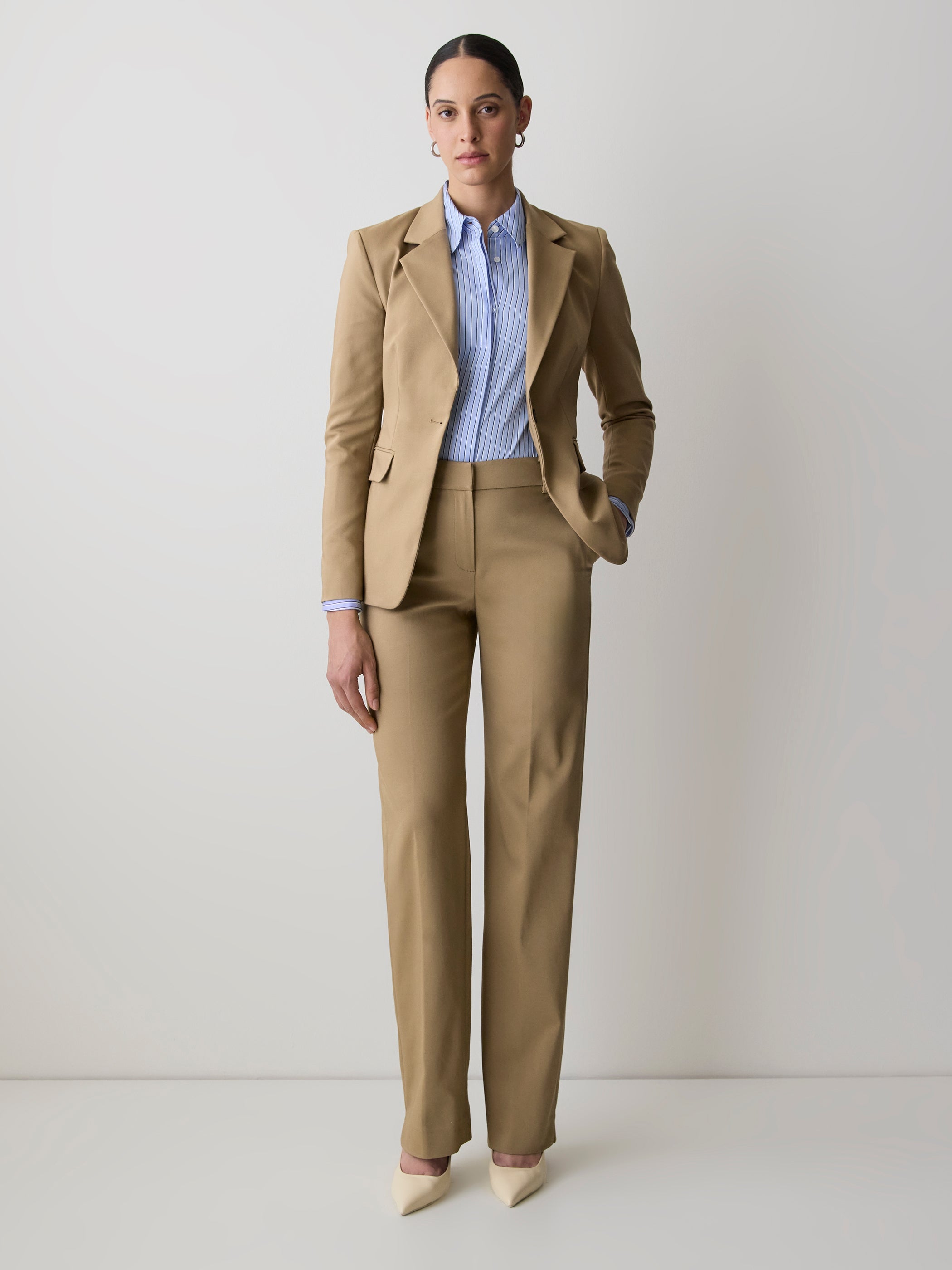Limitless One-Button Fitted Blazer rw&co Limited Time Discount