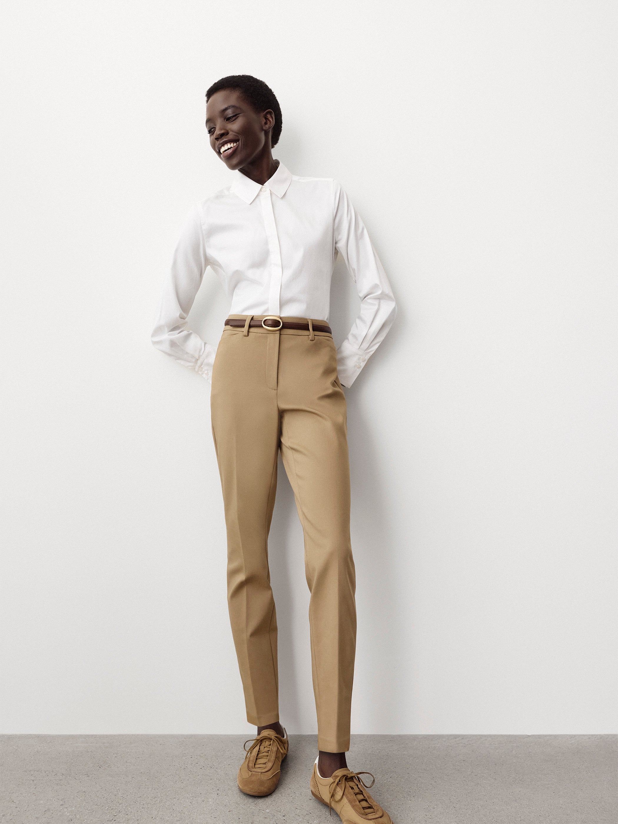 Limitless Mid-Rise Slim-Leg Signature Fit Pant rw&co Great Value Deal