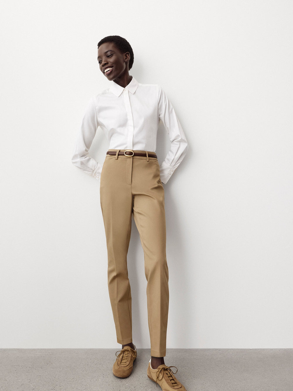 Limitless Mid-Rise Slim-Leg Signature Fit Pant rw&co Great Value Deal