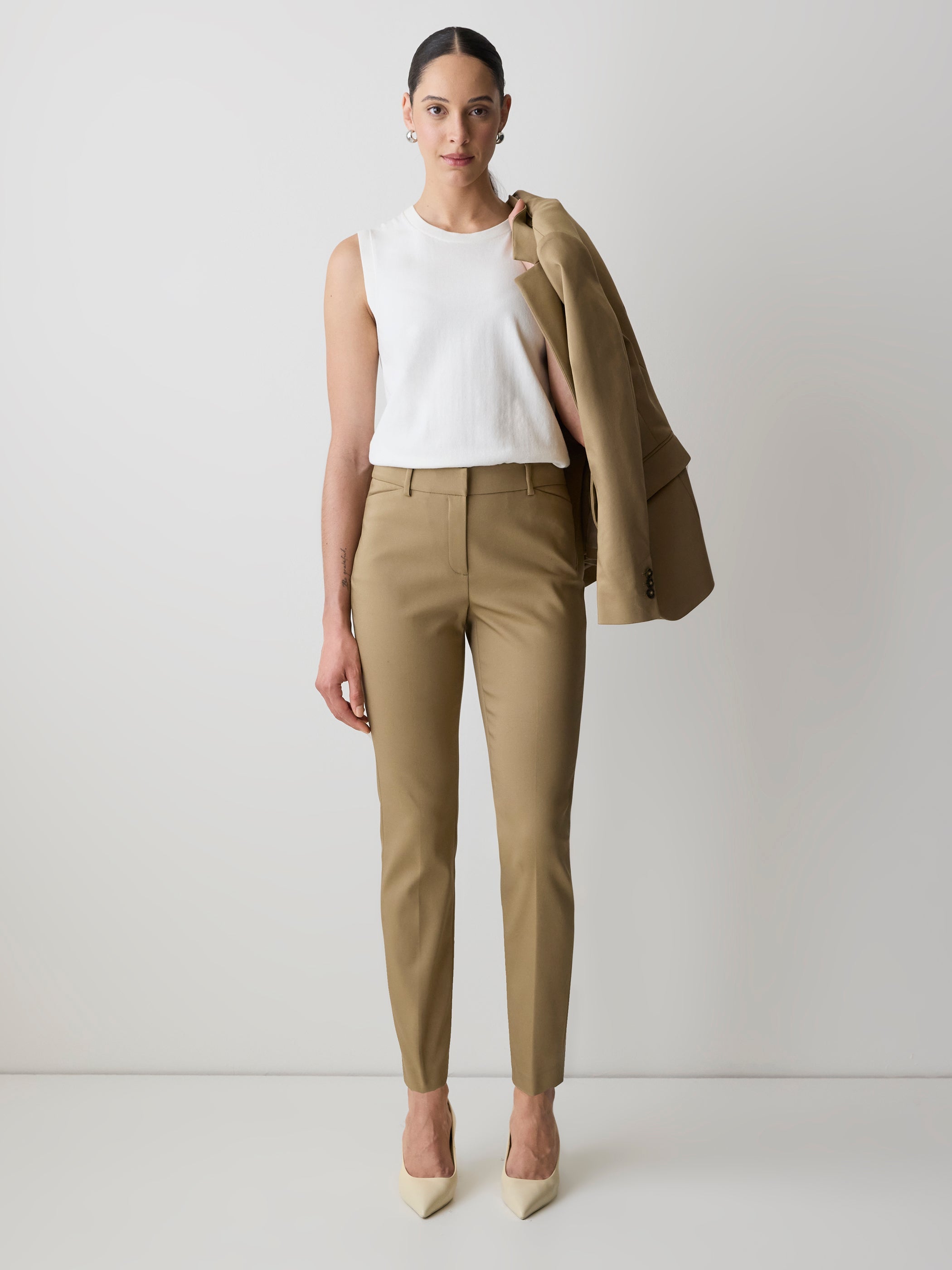 Limitless Mid-Rise Slim-Leg Signature Fit Pant rw&co Great Value Deal