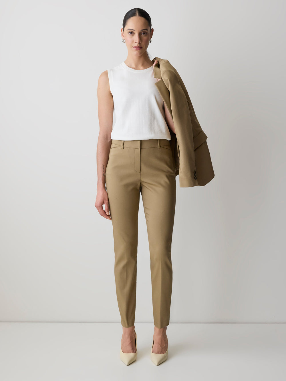 Limitless Mid-Rise Slim-Leg Signature Fit Pant rw&co Great Value Deal