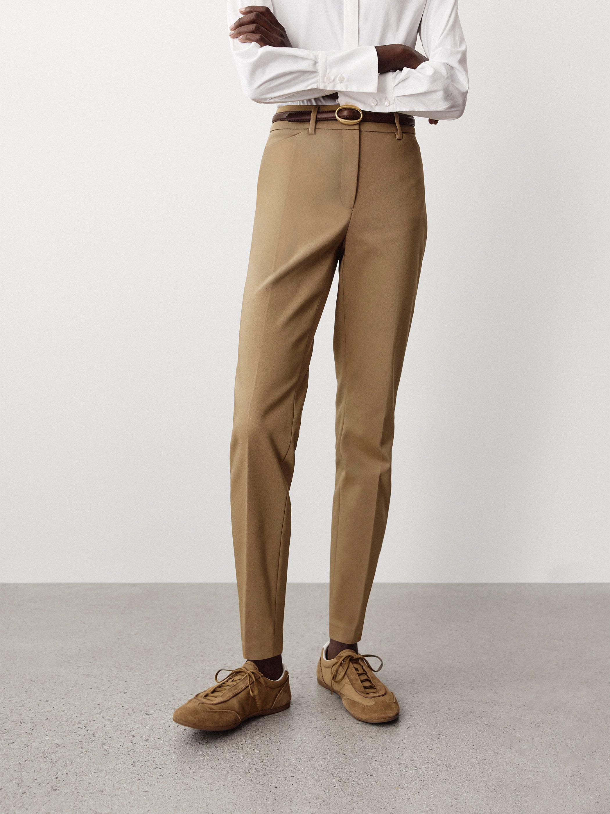 Limitless Mid-Rise Slim-Leg Signature Fit Pant rw&co Great Value Deal