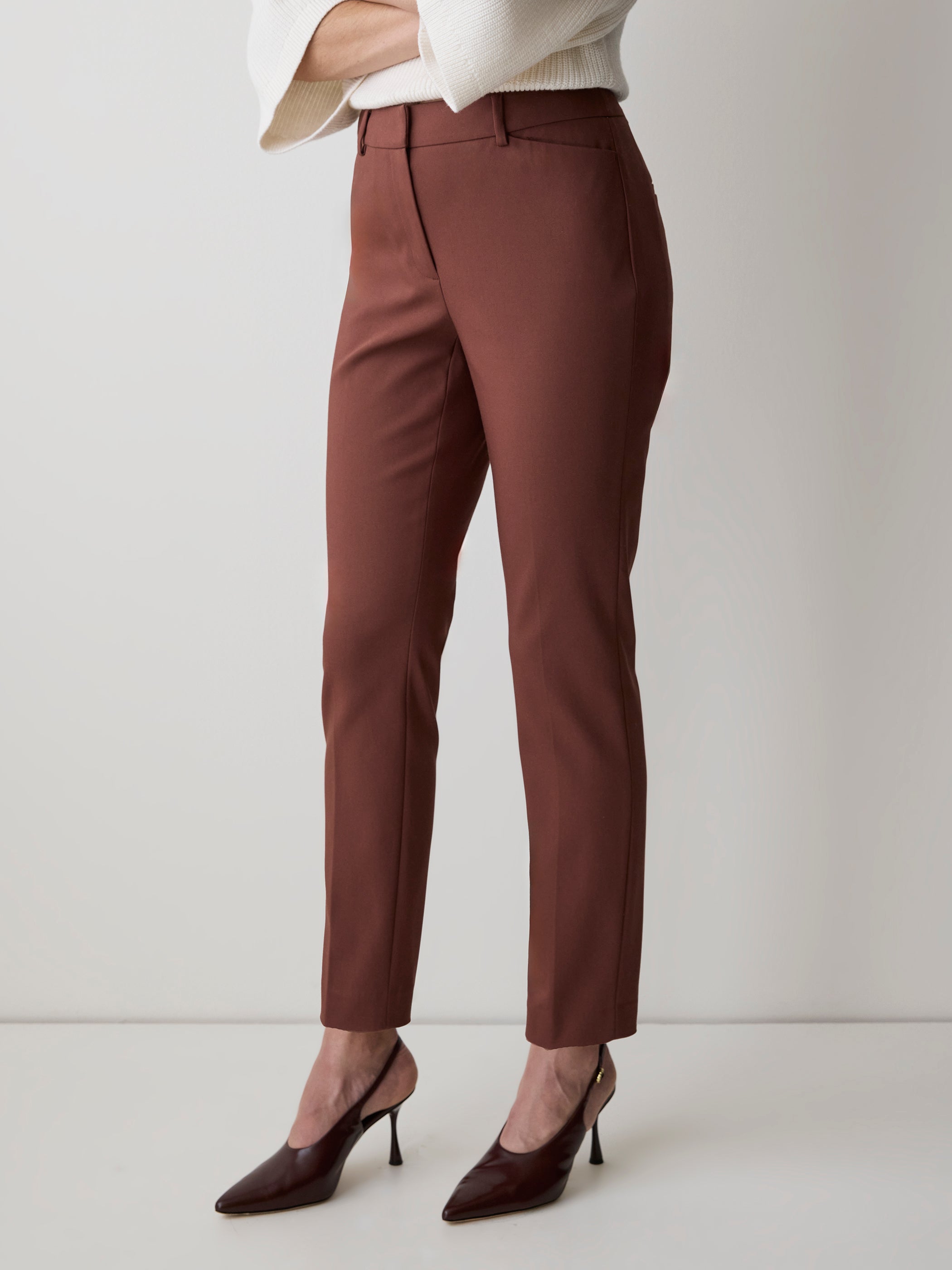 Limitless Mid-Rise Slim-Leg Curvy Pant rw&co Exclusive Sale Price